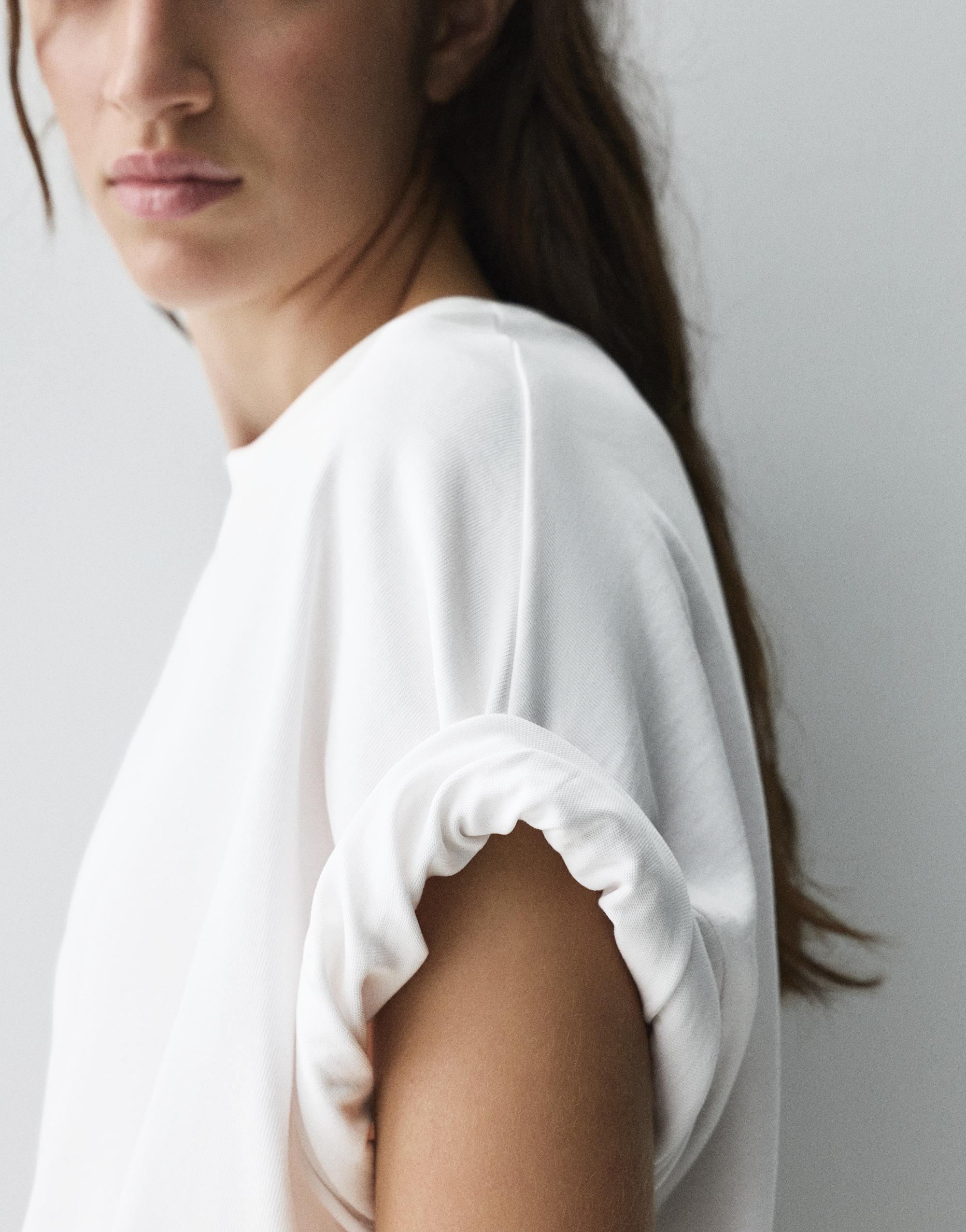 Boxy fit short sleeve T-shirt — White