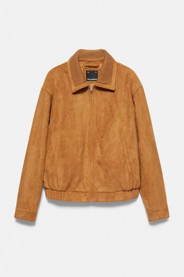Faux suede jacket — Caramel 7