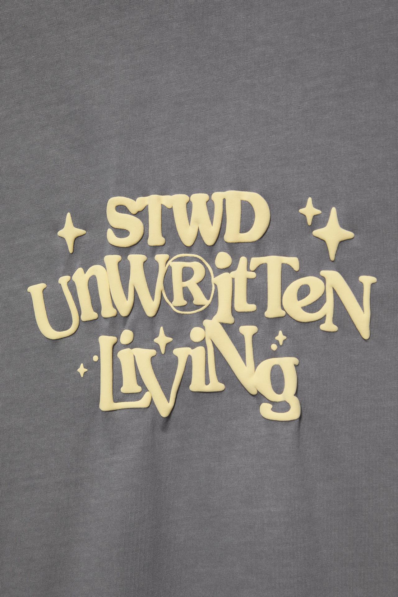 STWD Unwritten Living T-shirt — Medium grey
