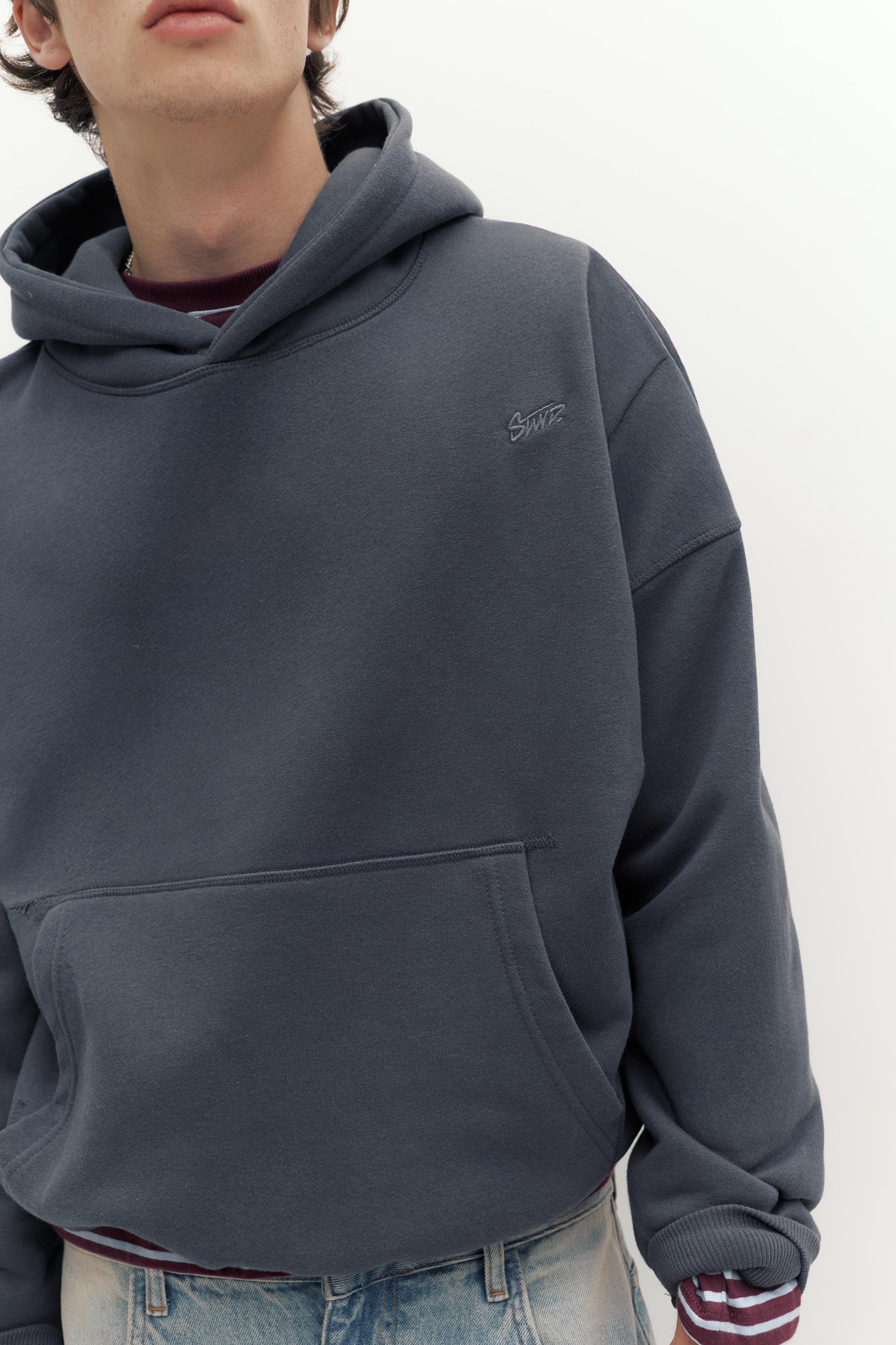 STWD İşlemeli kapüşonlu sweatshirt - Görsel 3