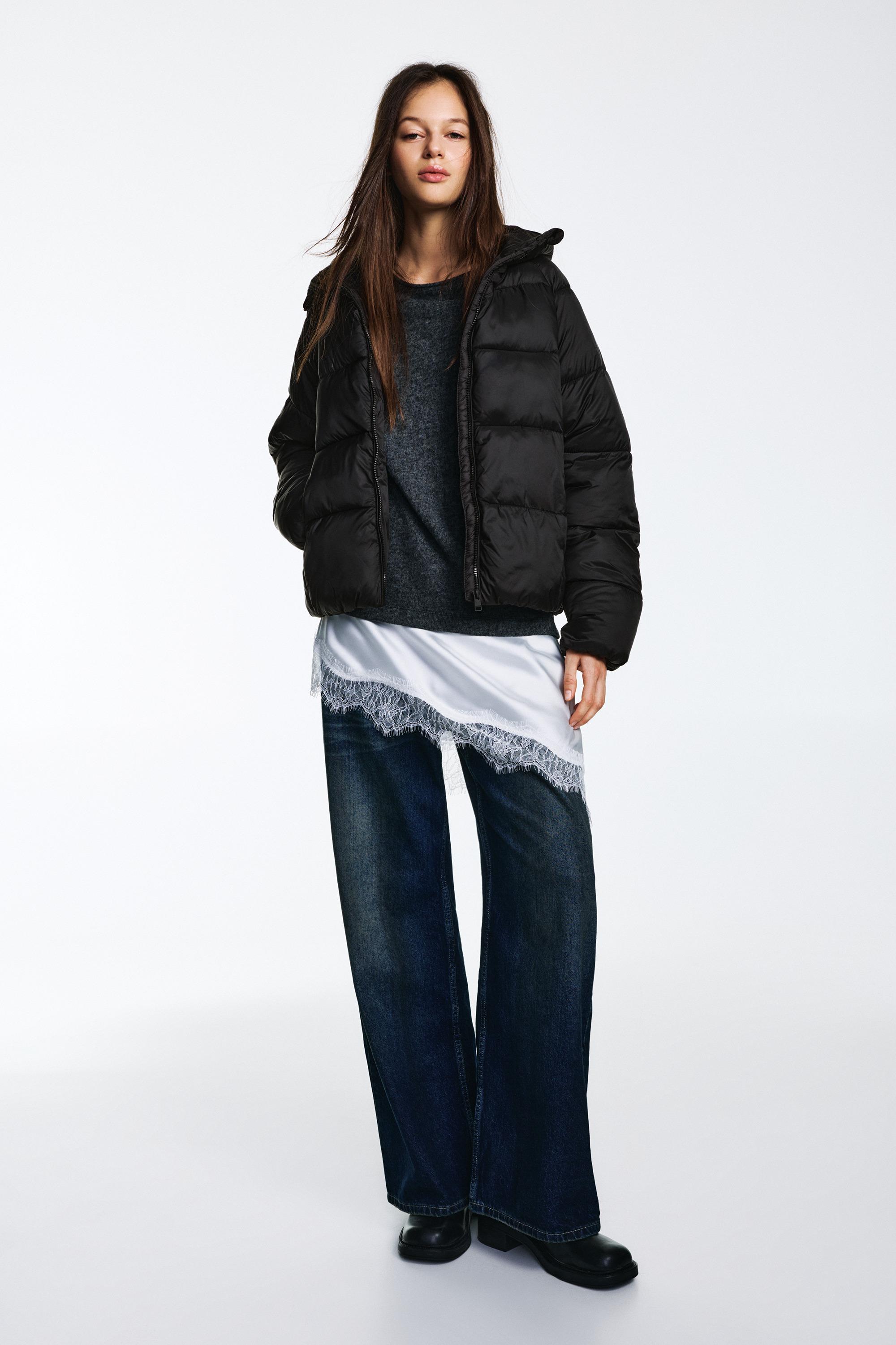 Puffer jacket — Black