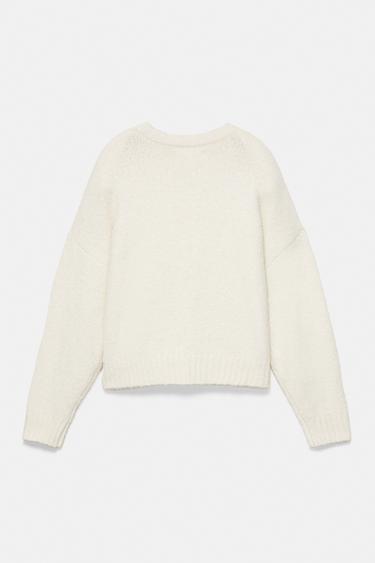 Basic knit jumper — Ecru 7