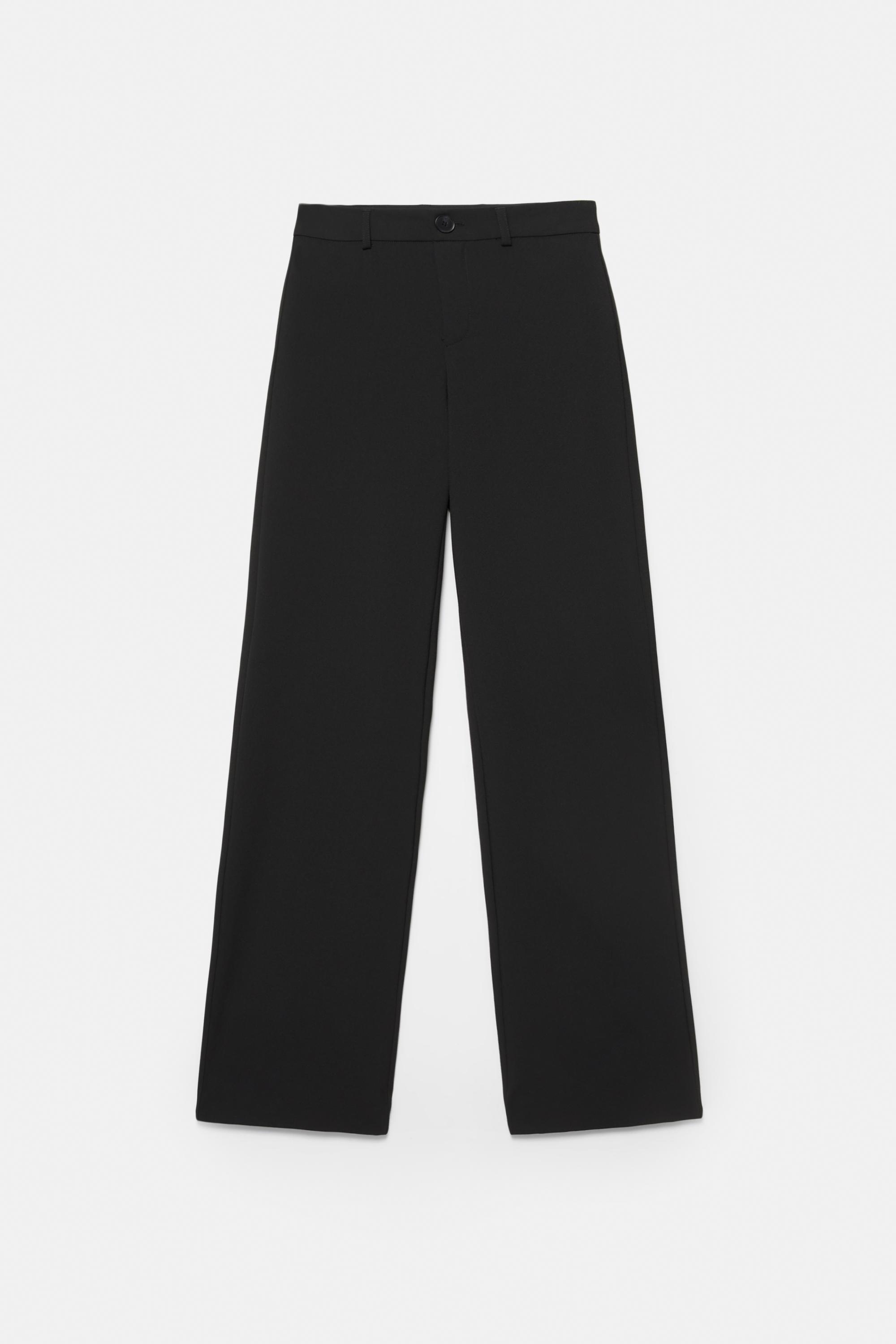 Uzun bol paça kumaş pantolon - Görsel 4