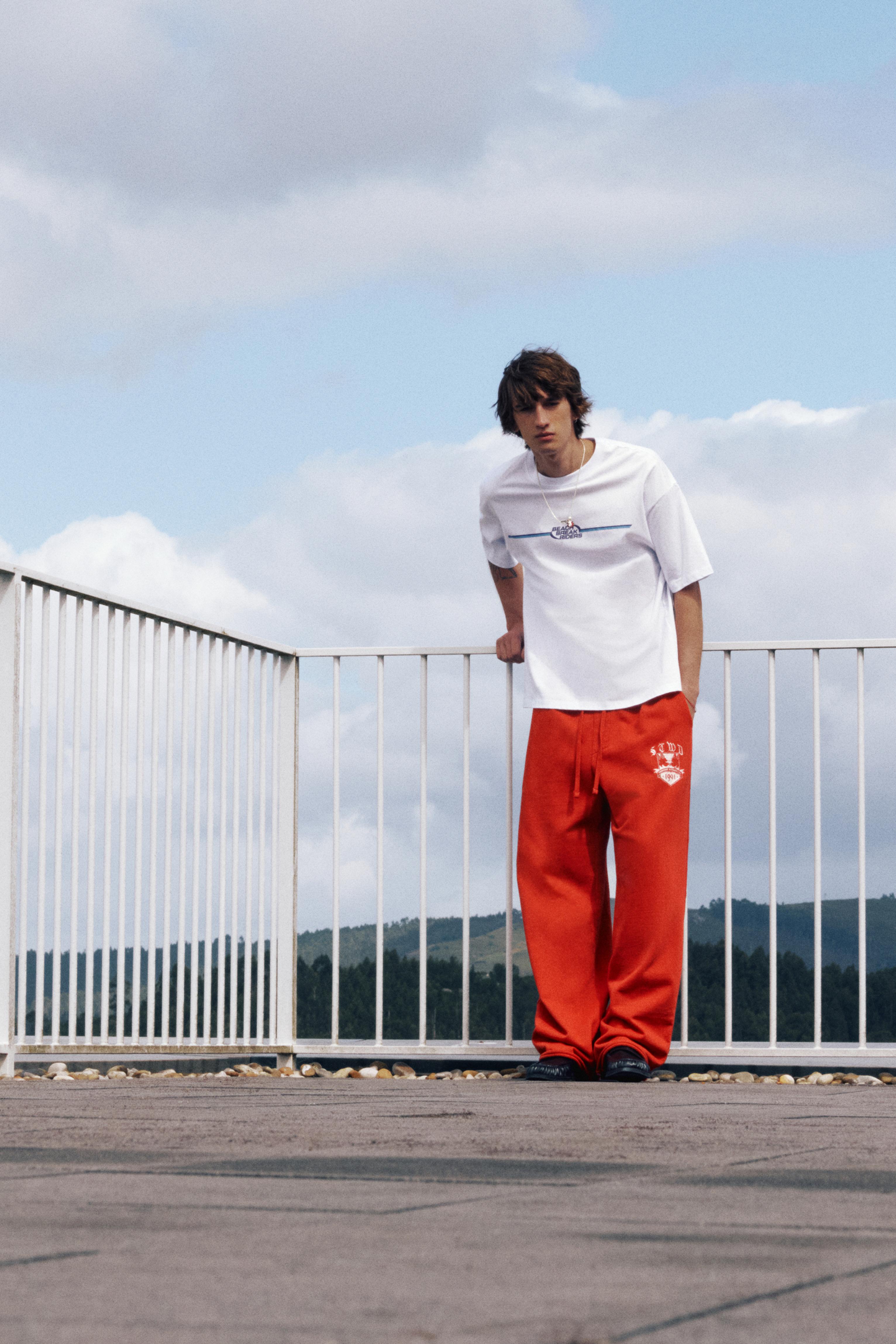 STWD beach graphic T-shirt — Off white