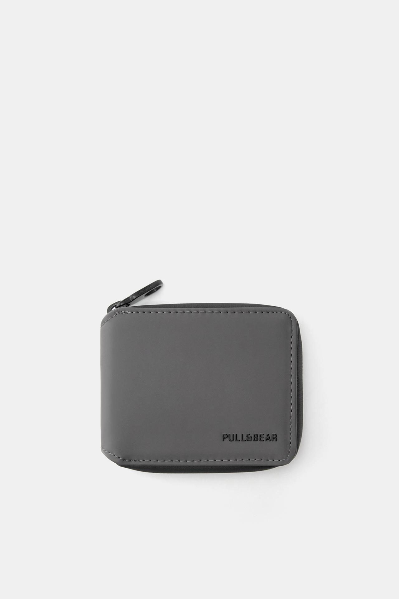 Rubberised wallet — Grey