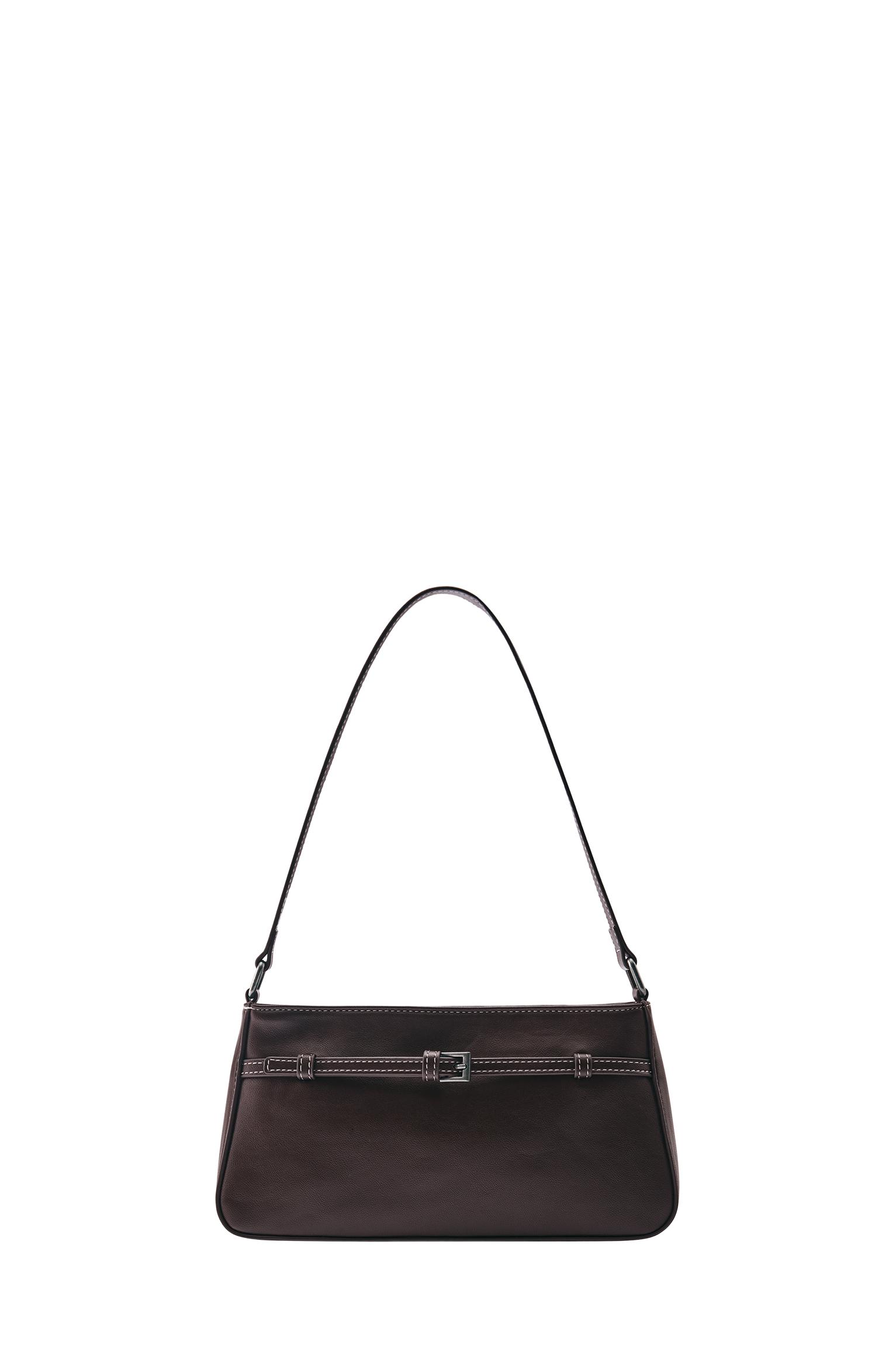Buckle shoulder bag — Brown