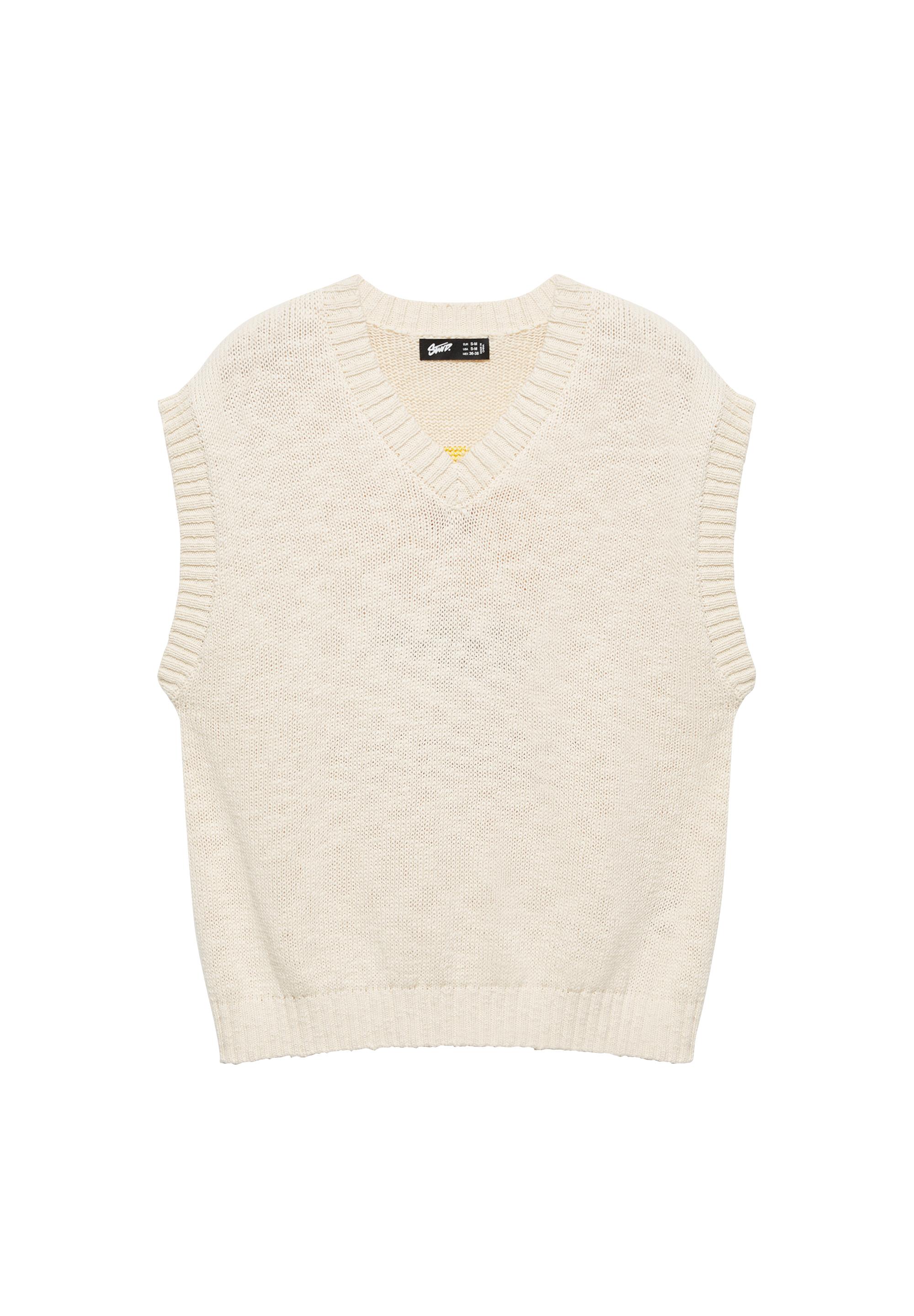 STWD knit vest — Tan