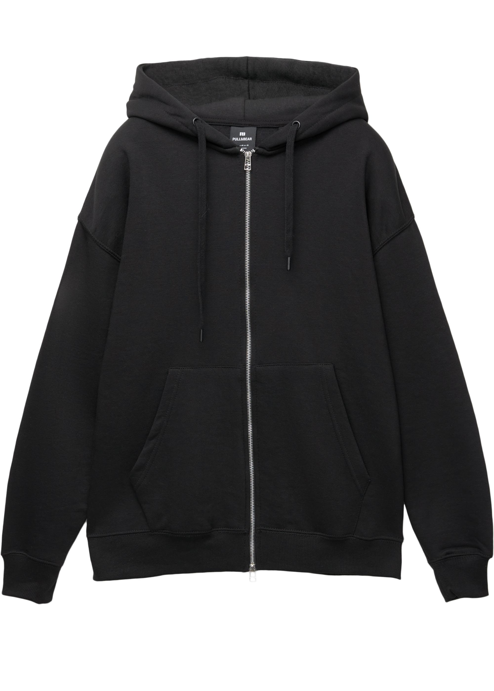 Basic kapüşonlu fermuarlı sweatshirt - Görsel 26