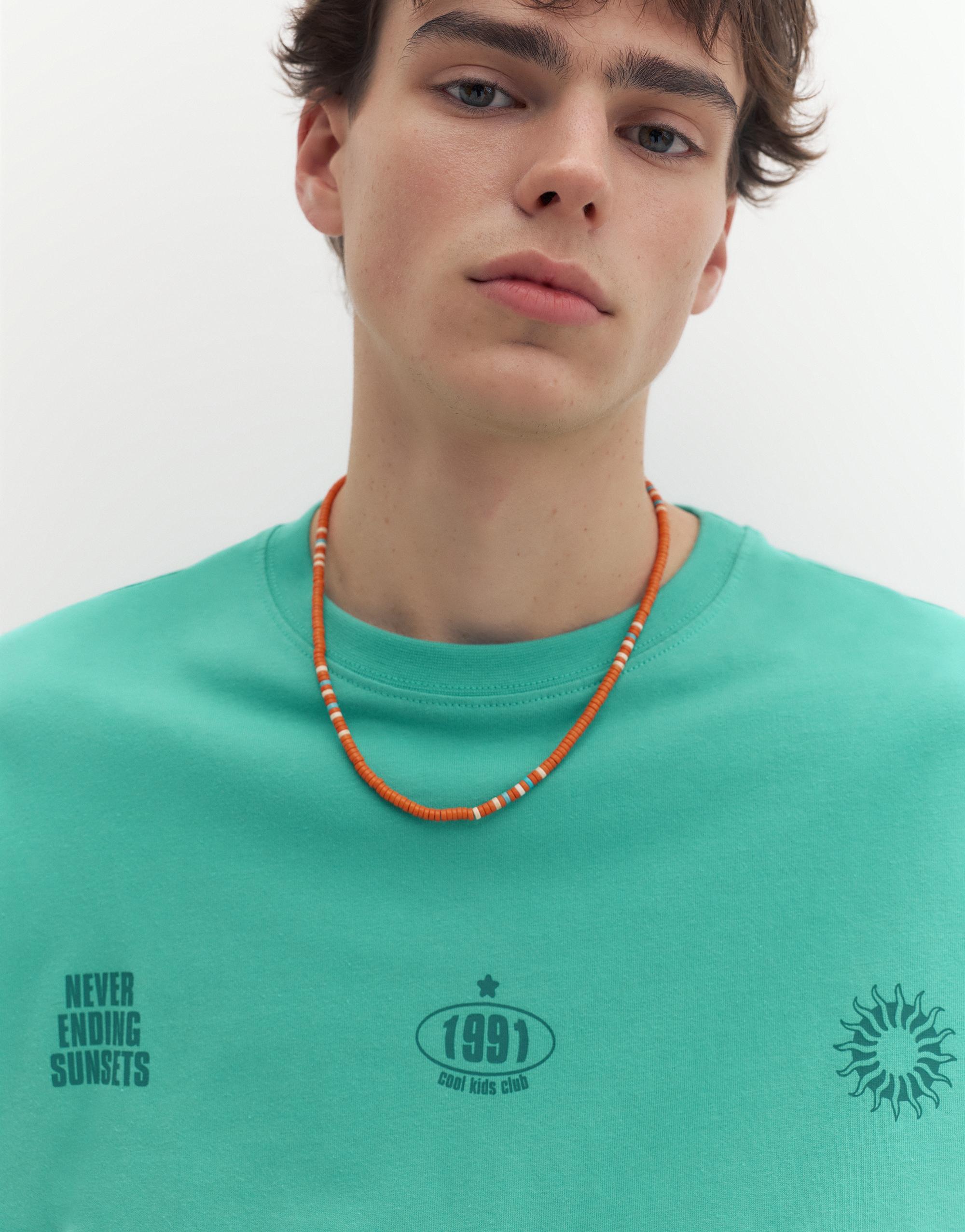 STWD sun graphic T-shirt — Turquoise