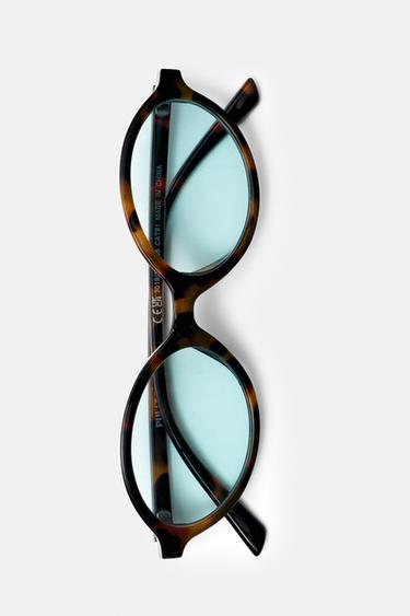 Oval sunglasses — Pale blue 4