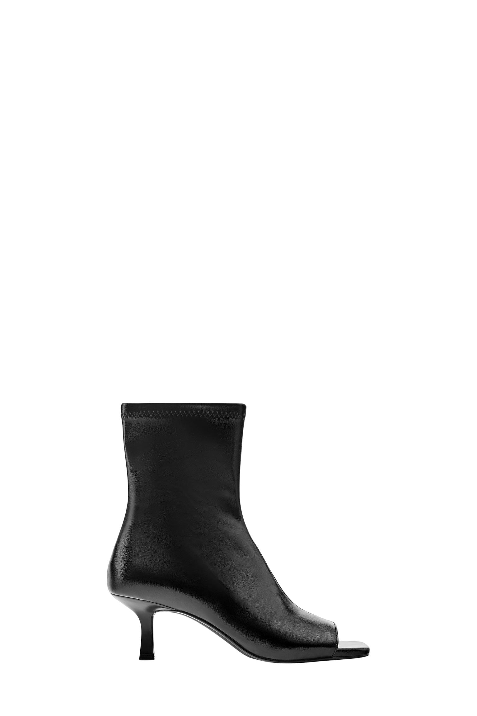 heeled ankle boots — Black