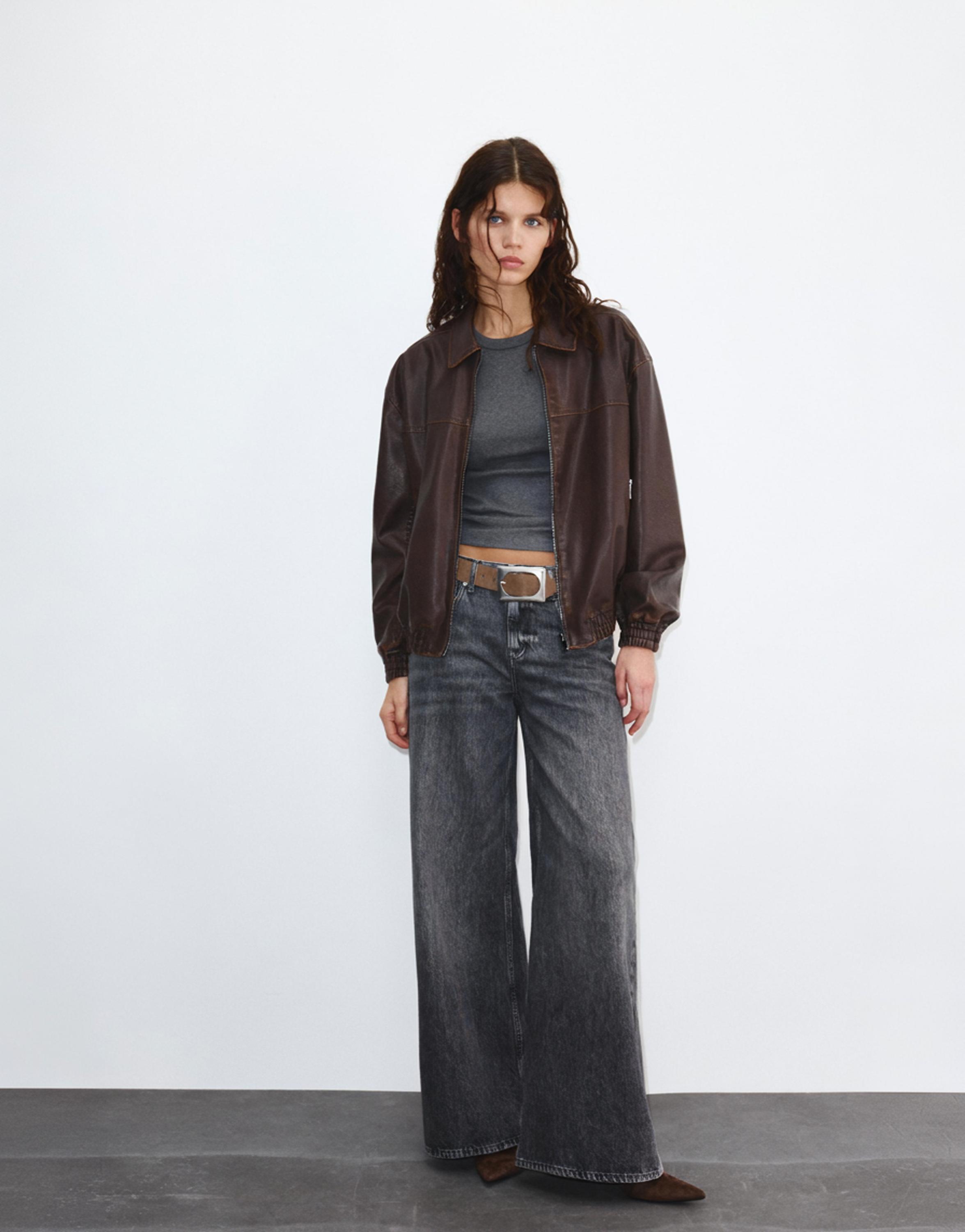 Suni Deri Baba Kesim Ceket - Görsel 70