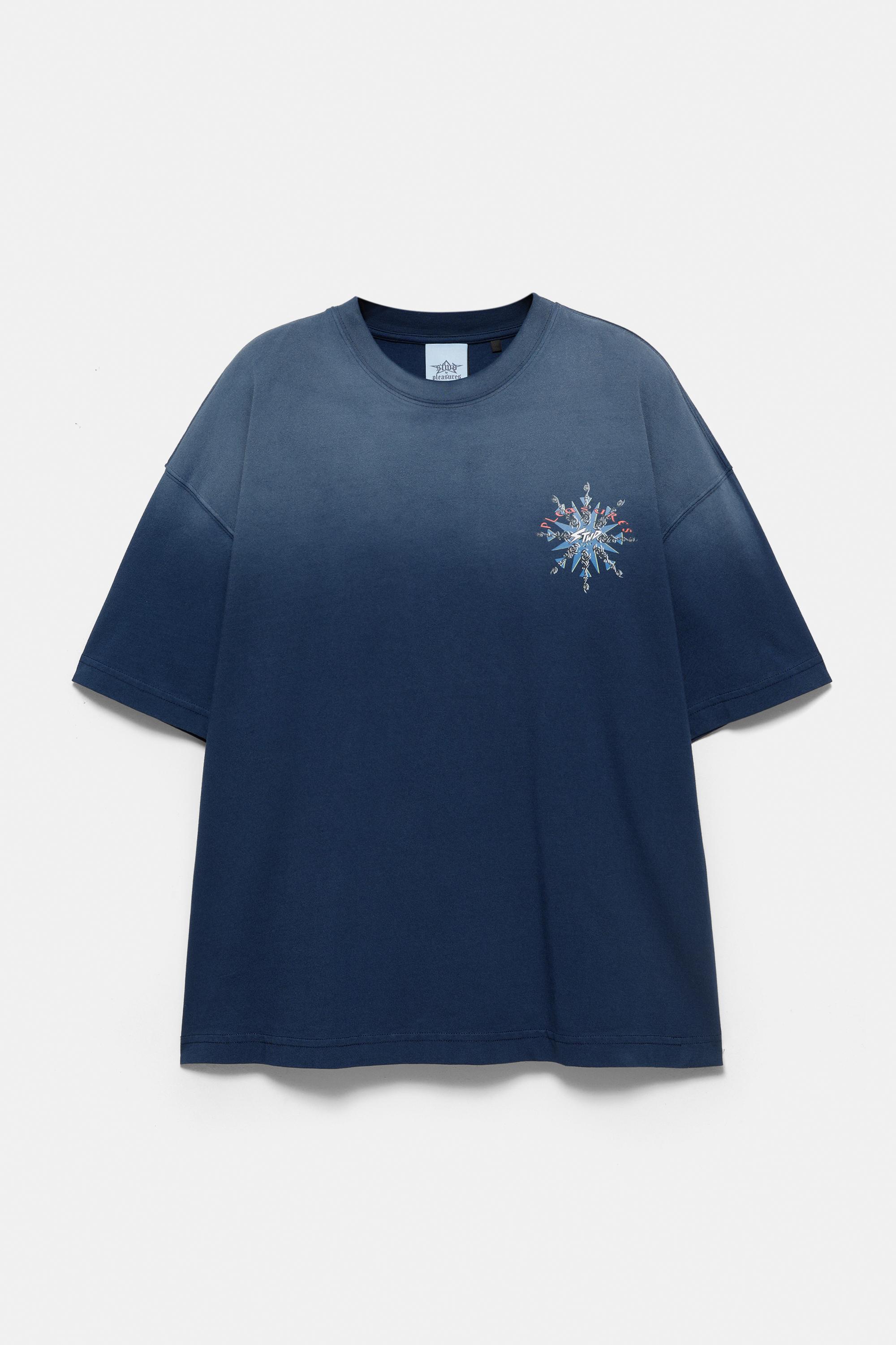 Pleasures x STWD boxy T-shirt — Dark blue