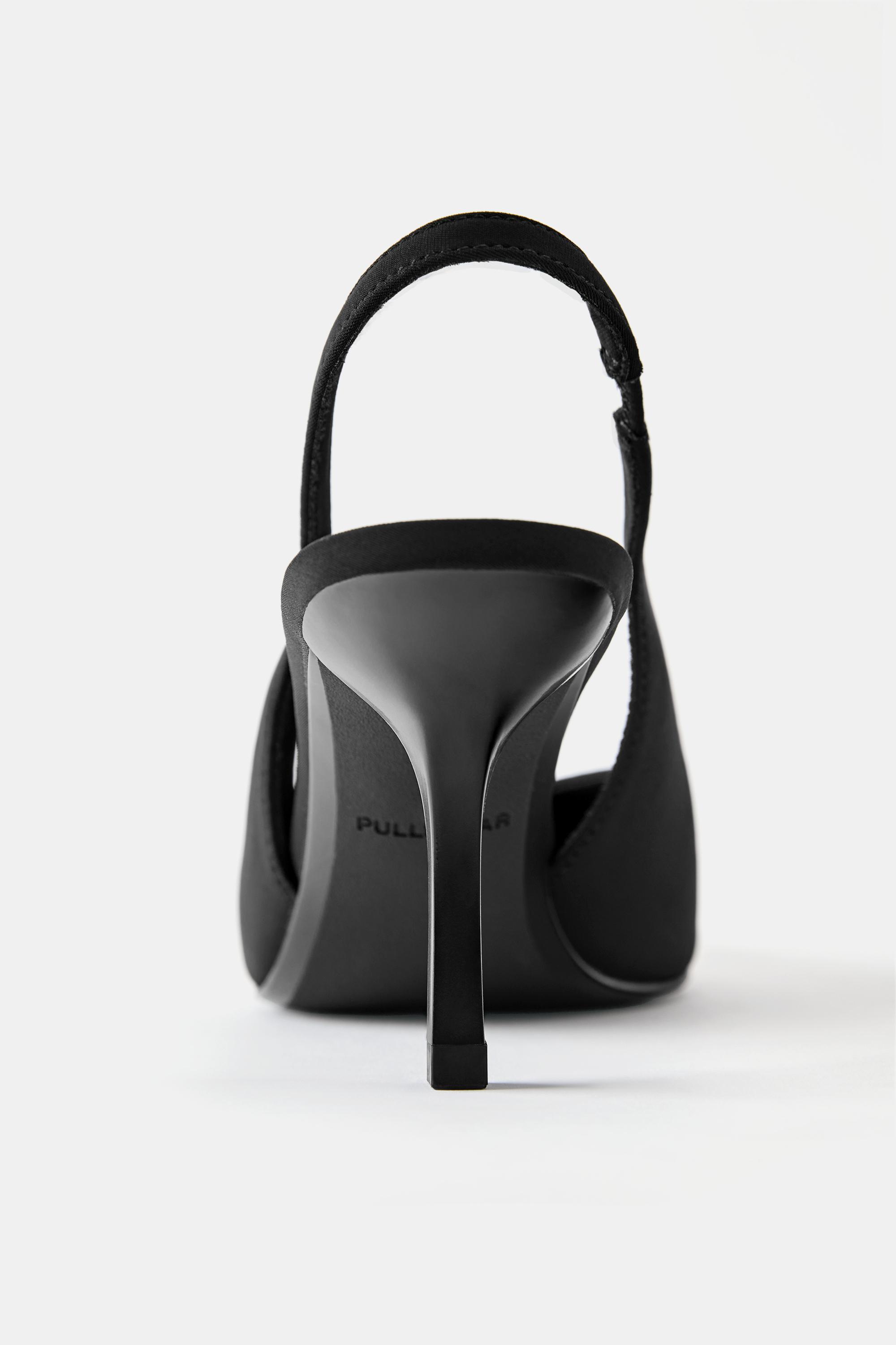 Slingback heels — Black