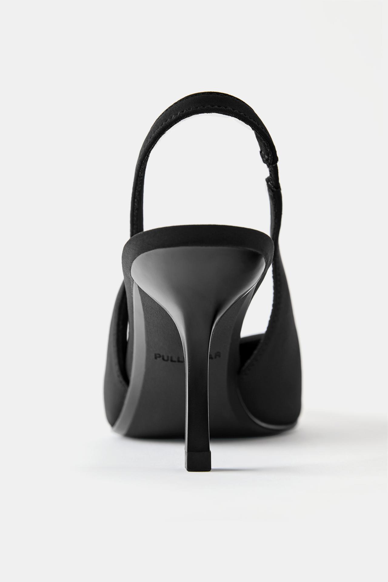Slingback heels — Black