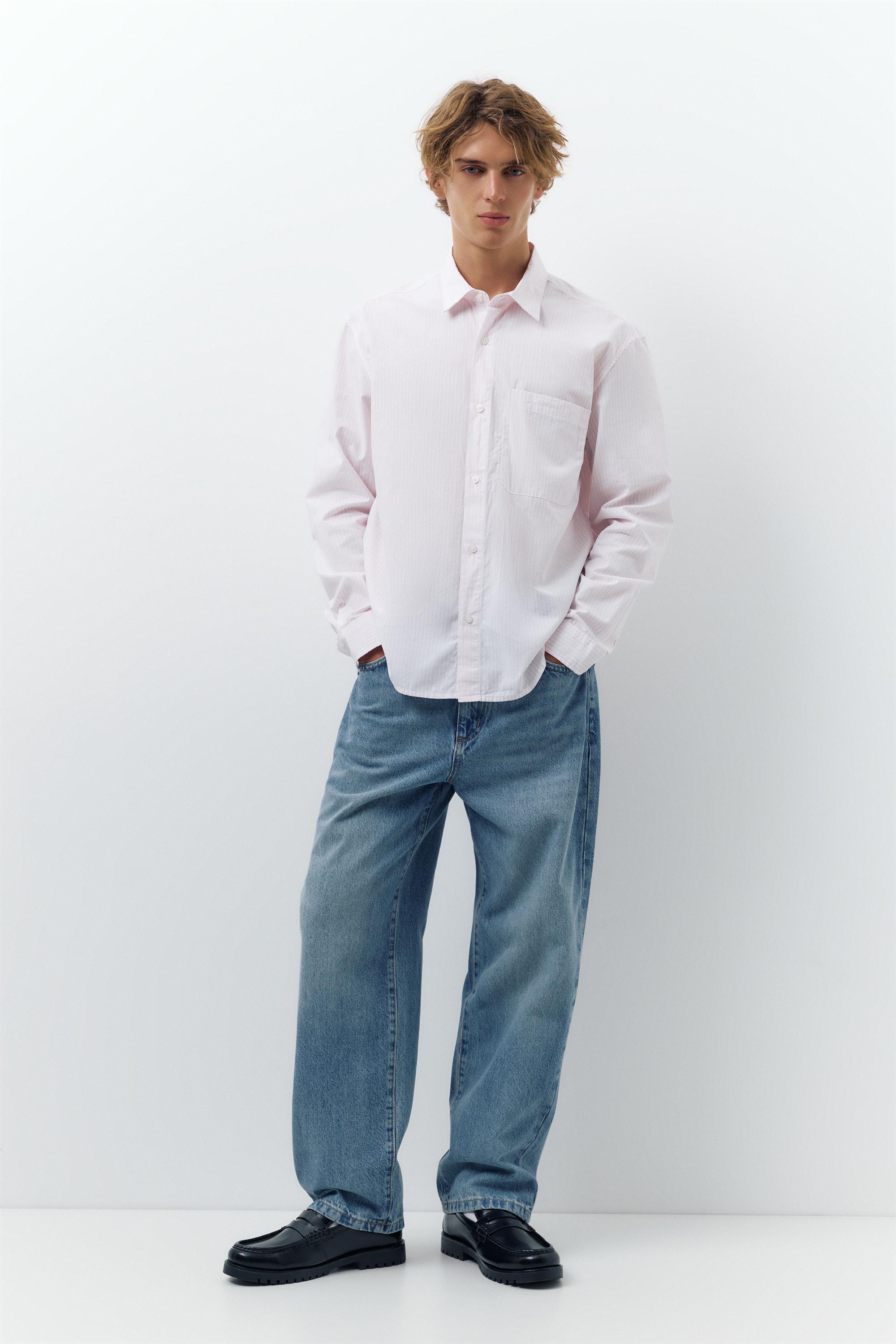 Çizgili uzun kollu gömlek - Görsel 4