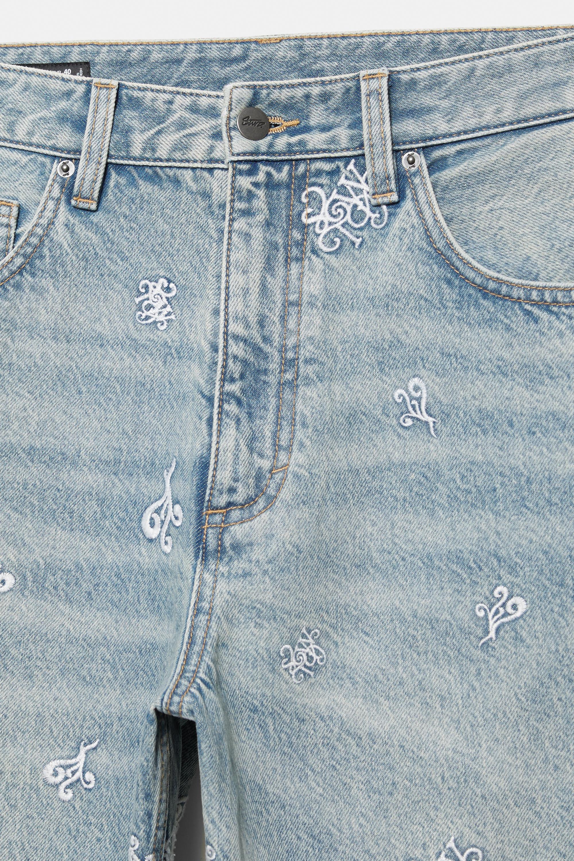 STWD Nakışlı Baggy Jean - Görsel 9