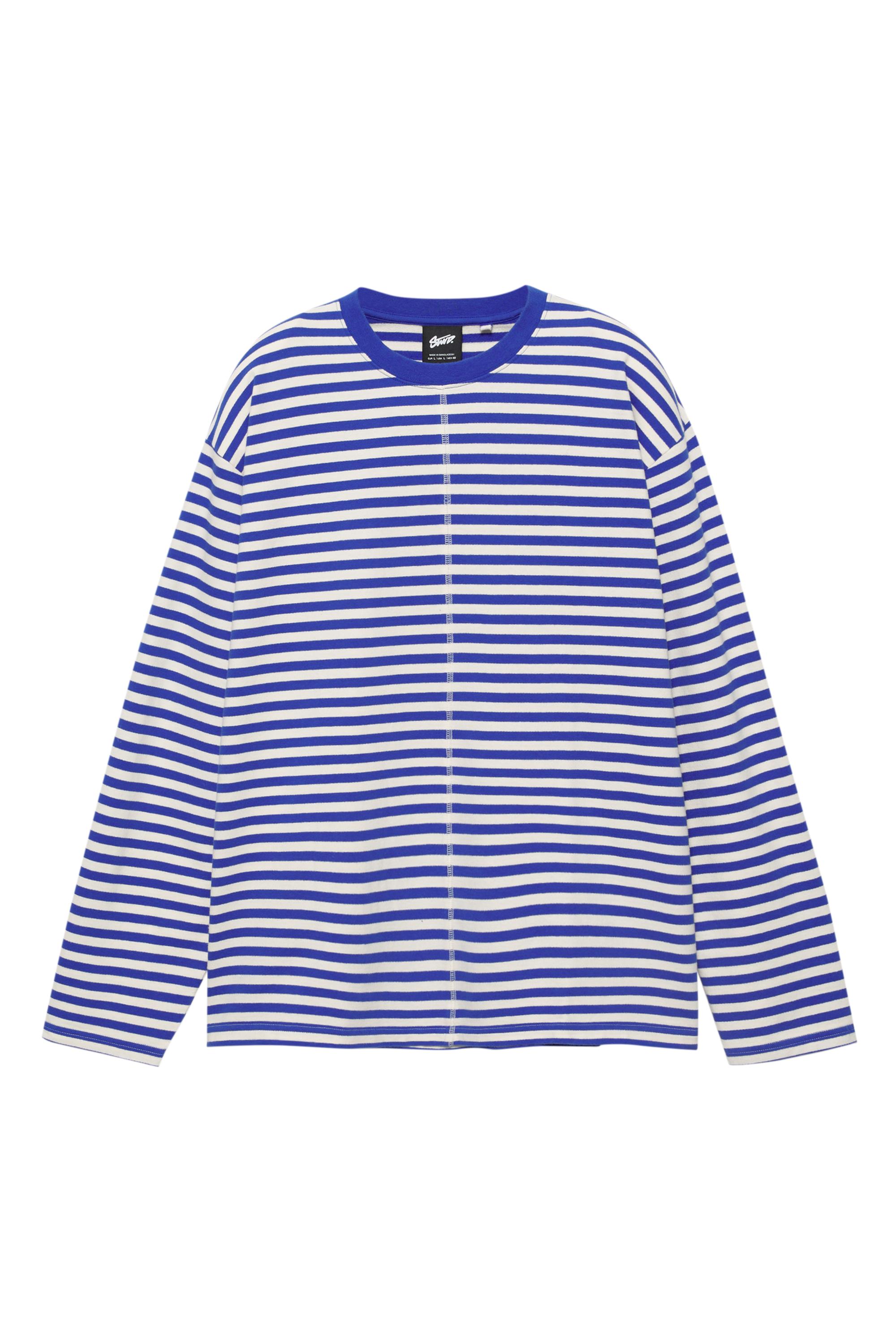 Çizgili uzun kollu t-shirt - Görsel 2