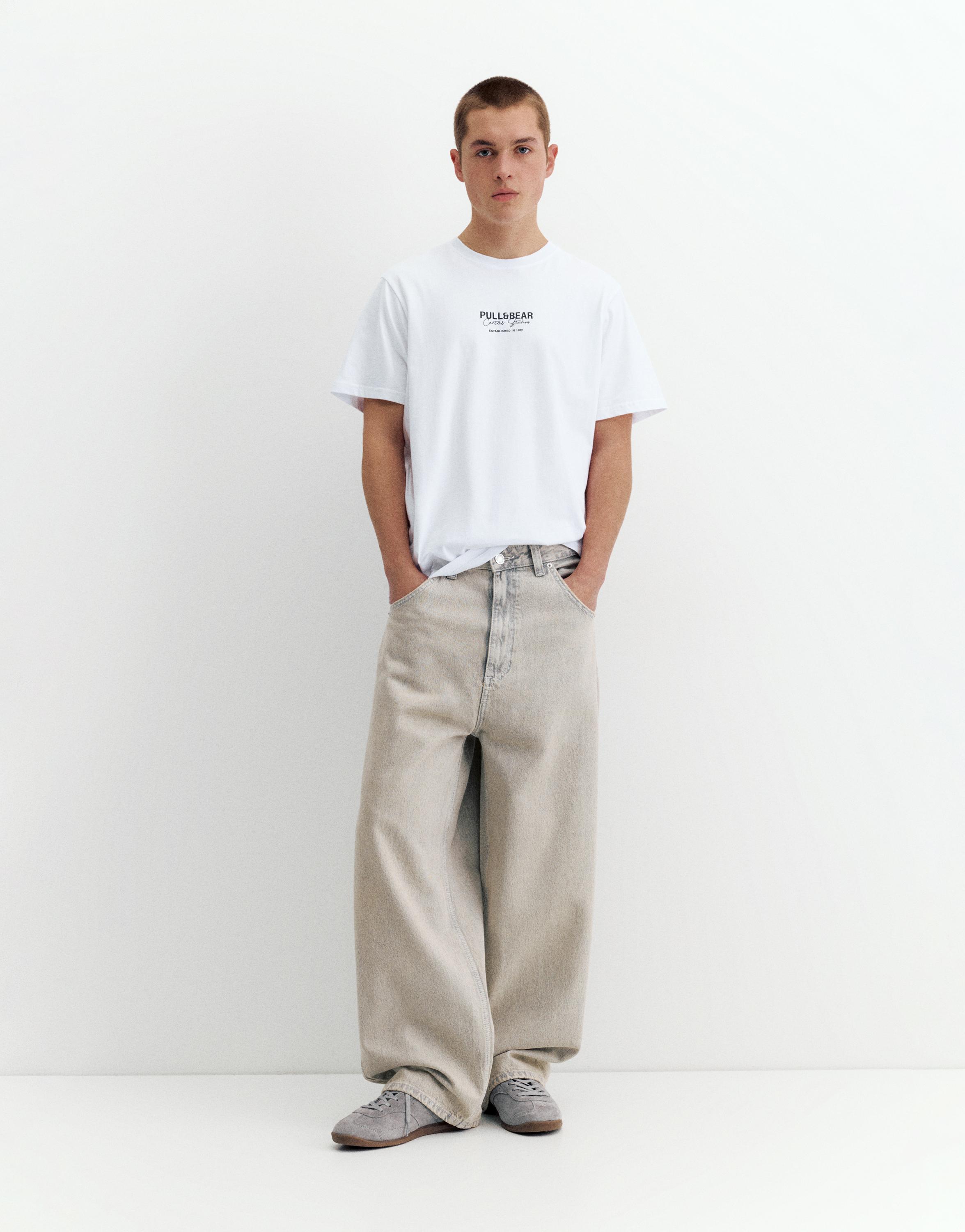 Embroidered logo T-shirt — White