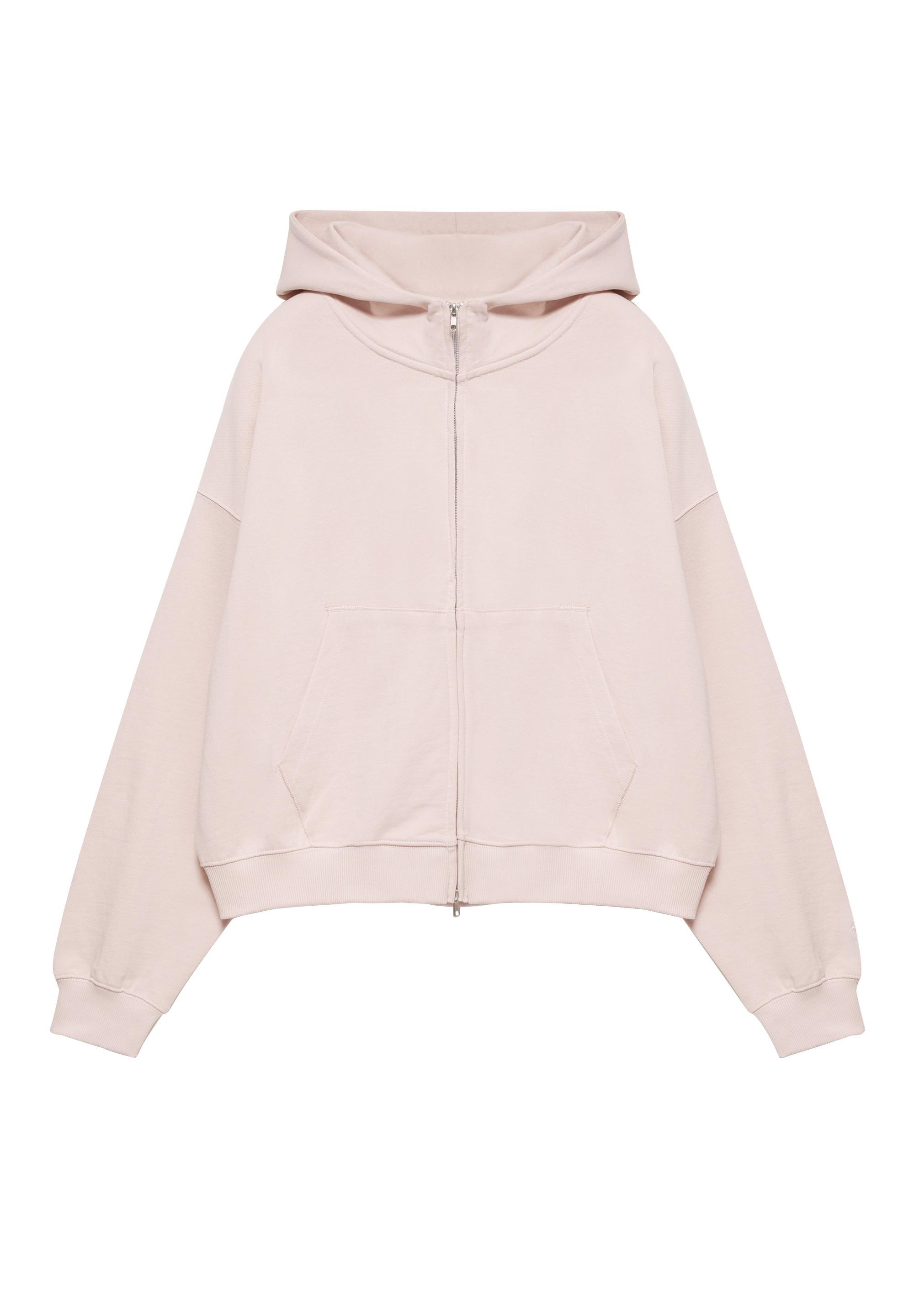 Oversize zip-up hoodie — Pink