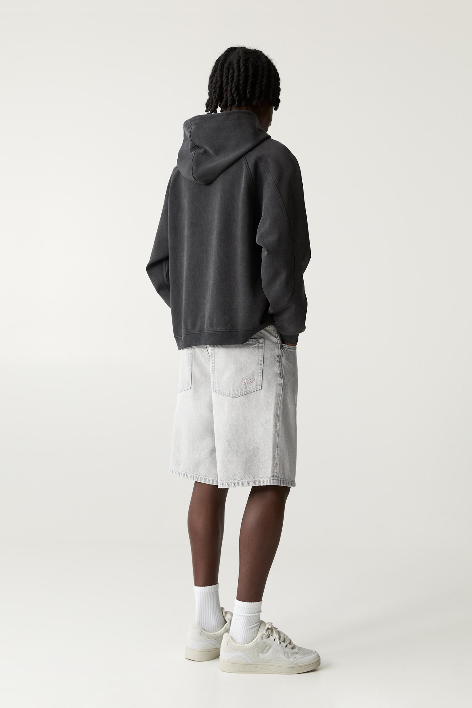 Baggy denim bermuda şort - Görsel 140