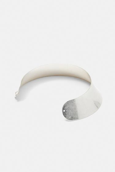 Wide smooth choker — Silver 5