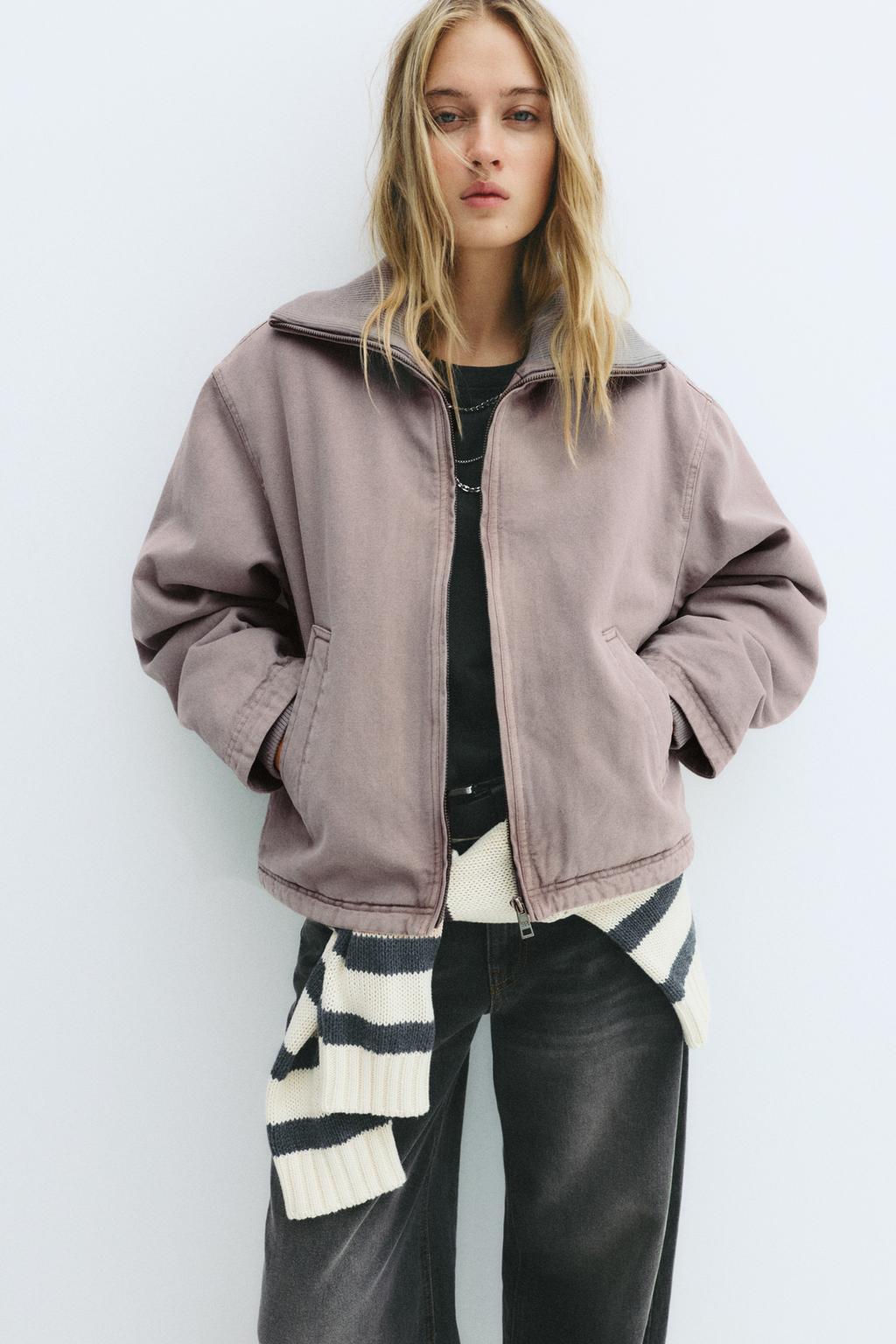 Veste à col côtelé pull&bear