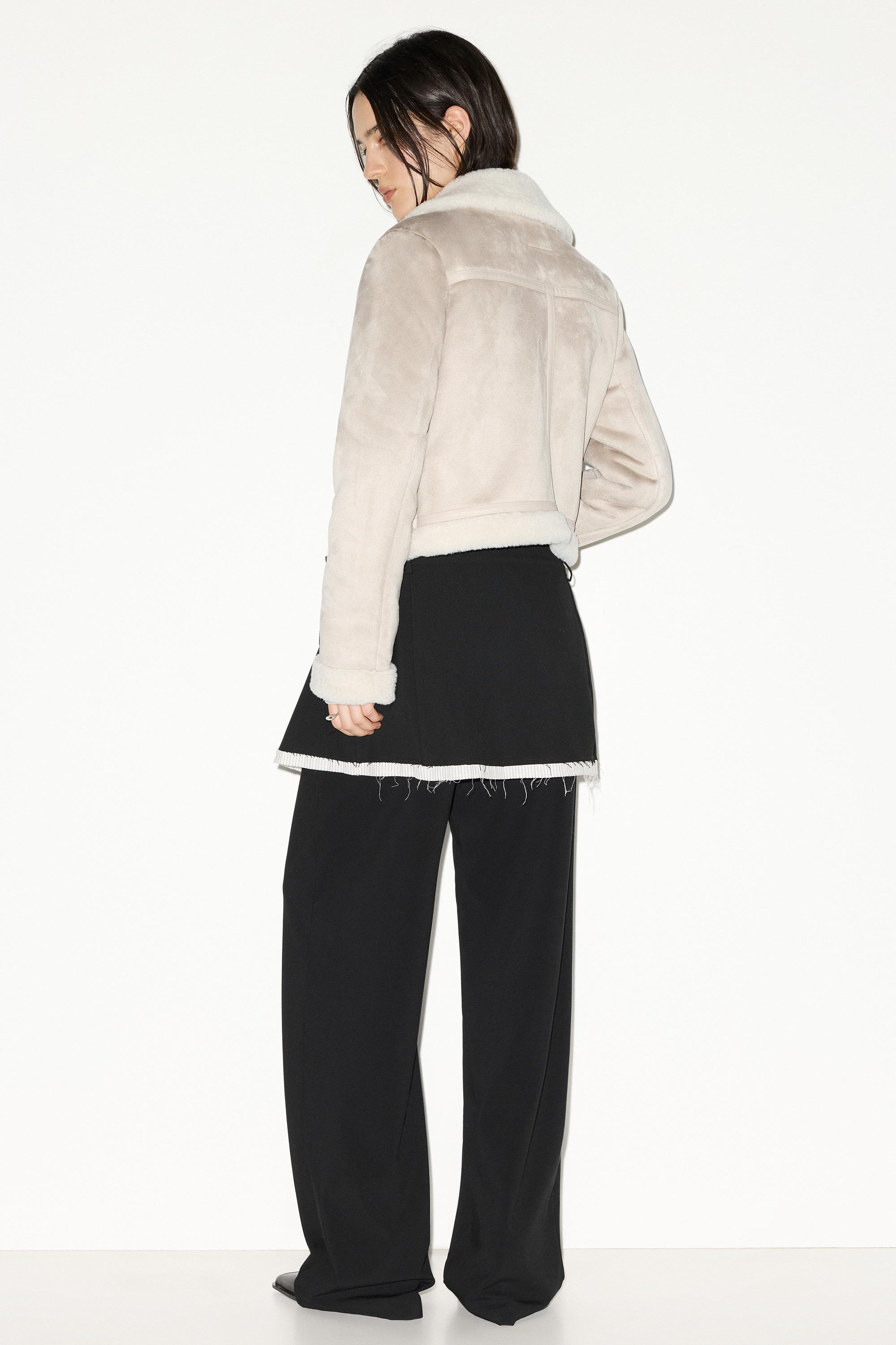 Short Reversible Jacket — Ecru