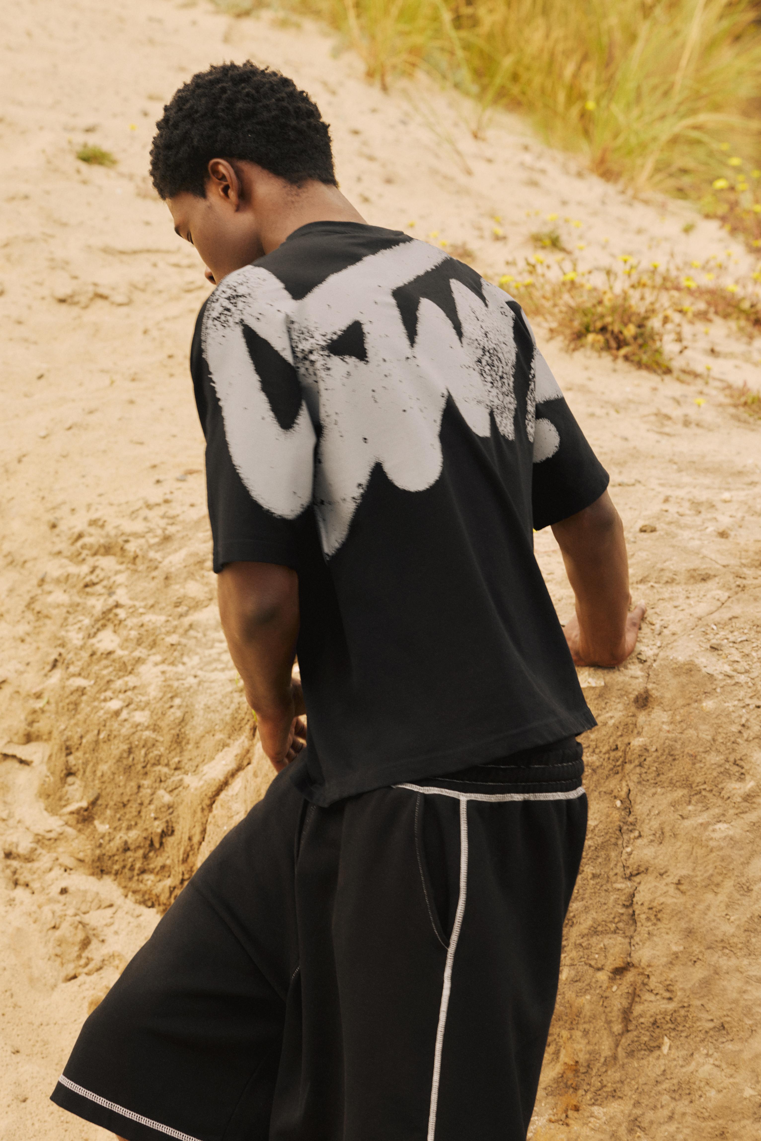 STWD graffiti logo T-shirt — Black