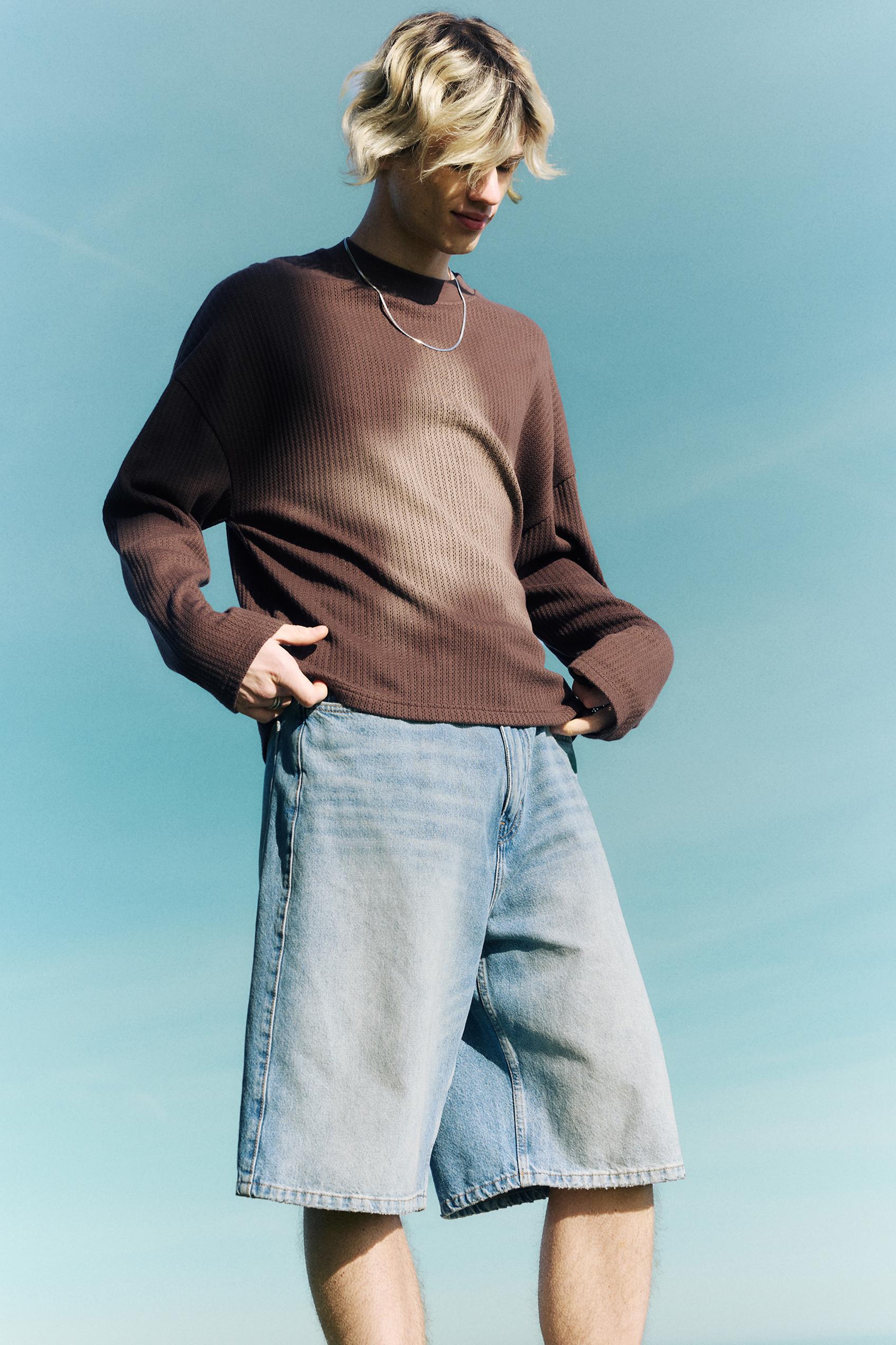 Yıldız baskılı triko tişört - Görsel 28