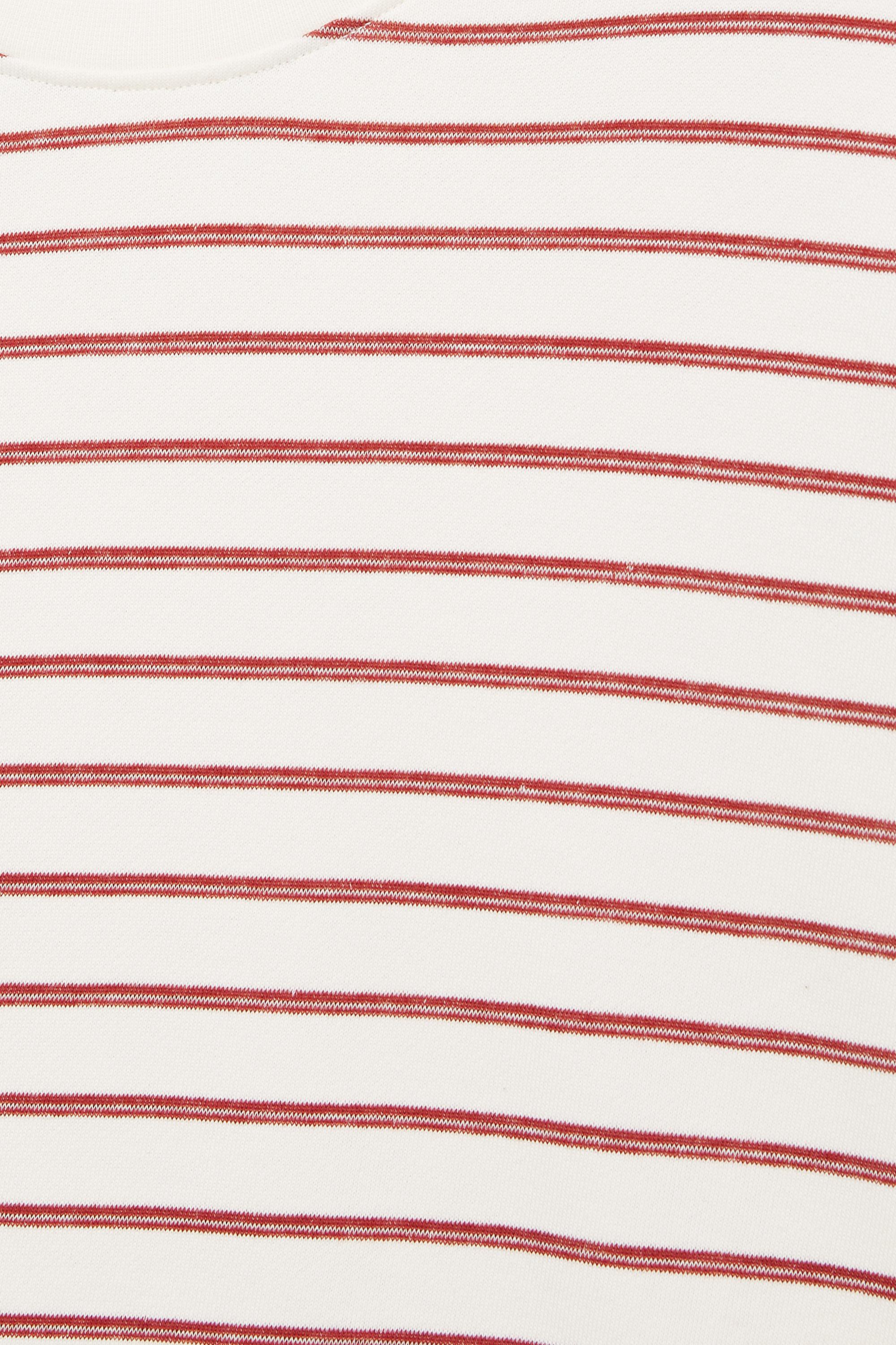 Striped boxy-fit T-shirt — Off white