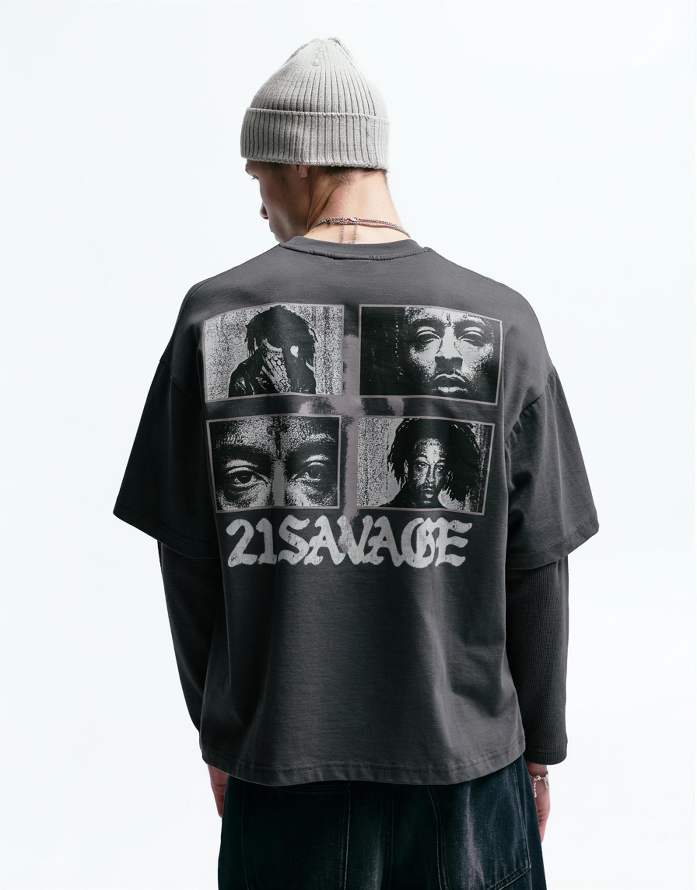21 Savage çift kollu t-shirt - Görsel 11