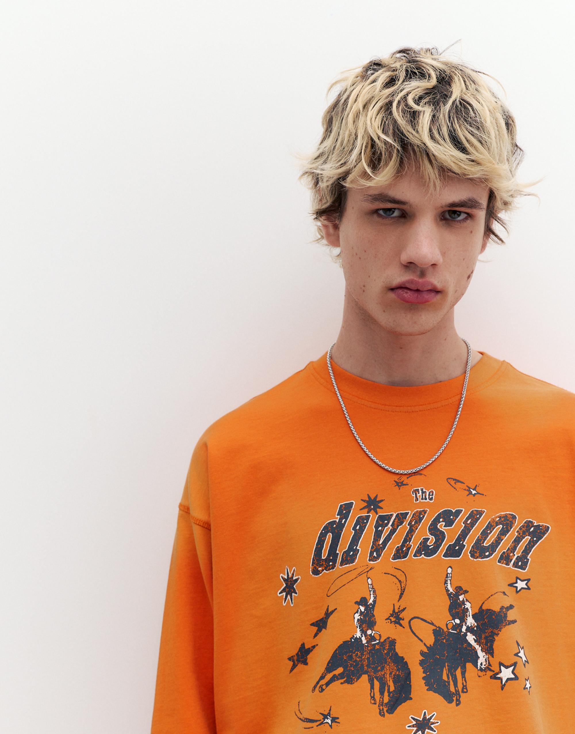 Uzun kollu STWD tişört - Görsel 8