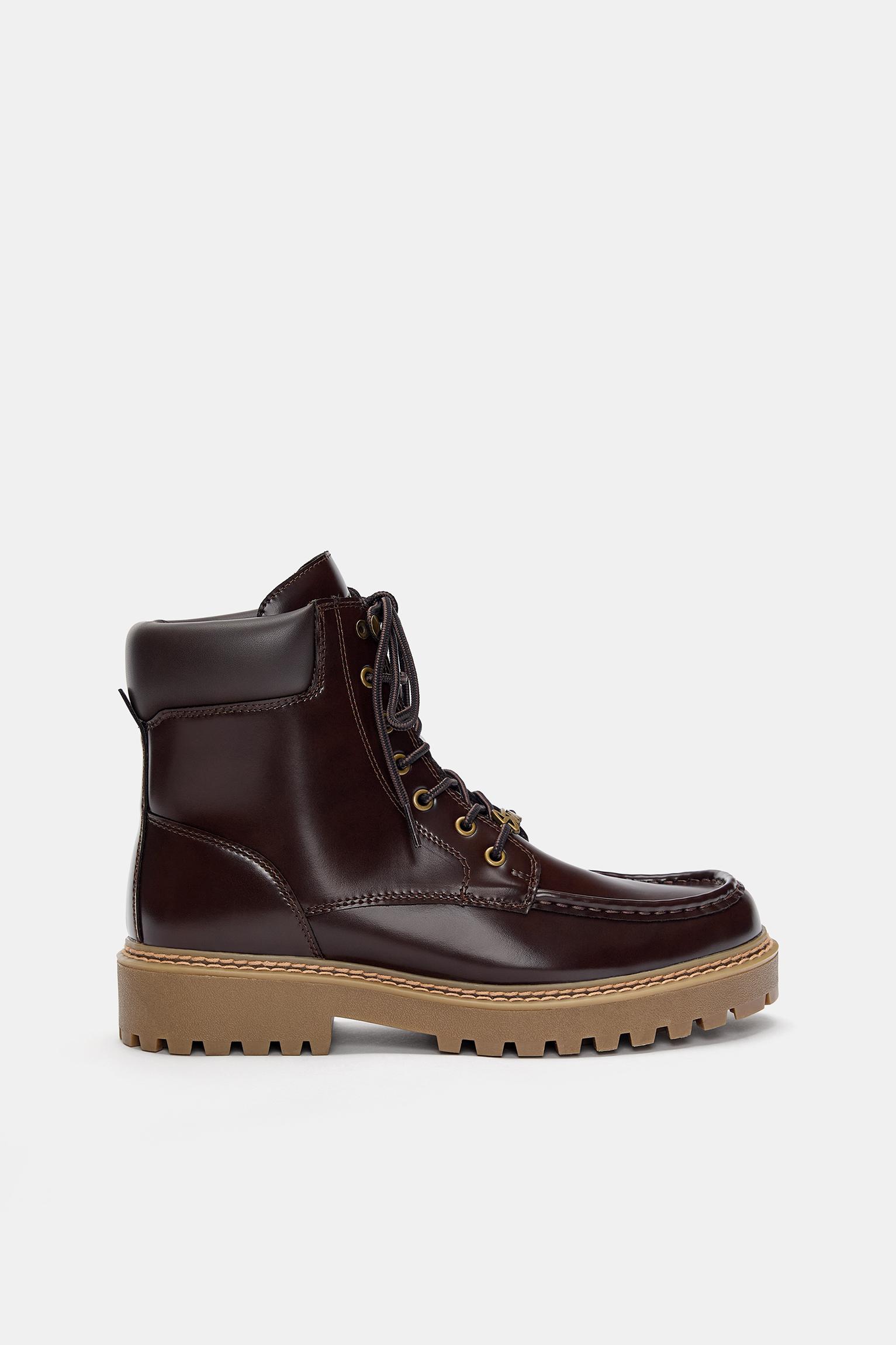 STWD lace-up boots — Brown