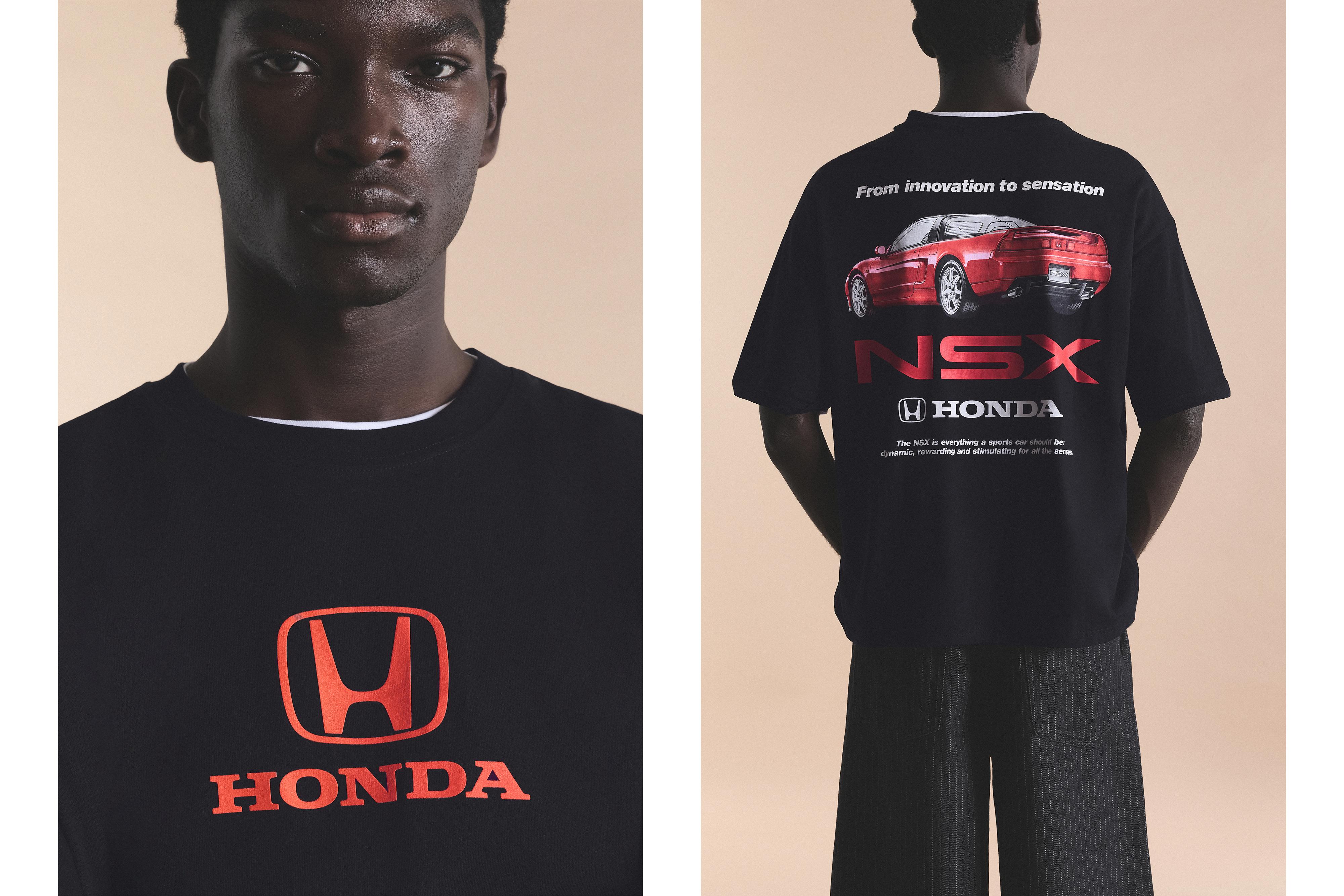 Relaxed fit Honda logo T-shirt — Black