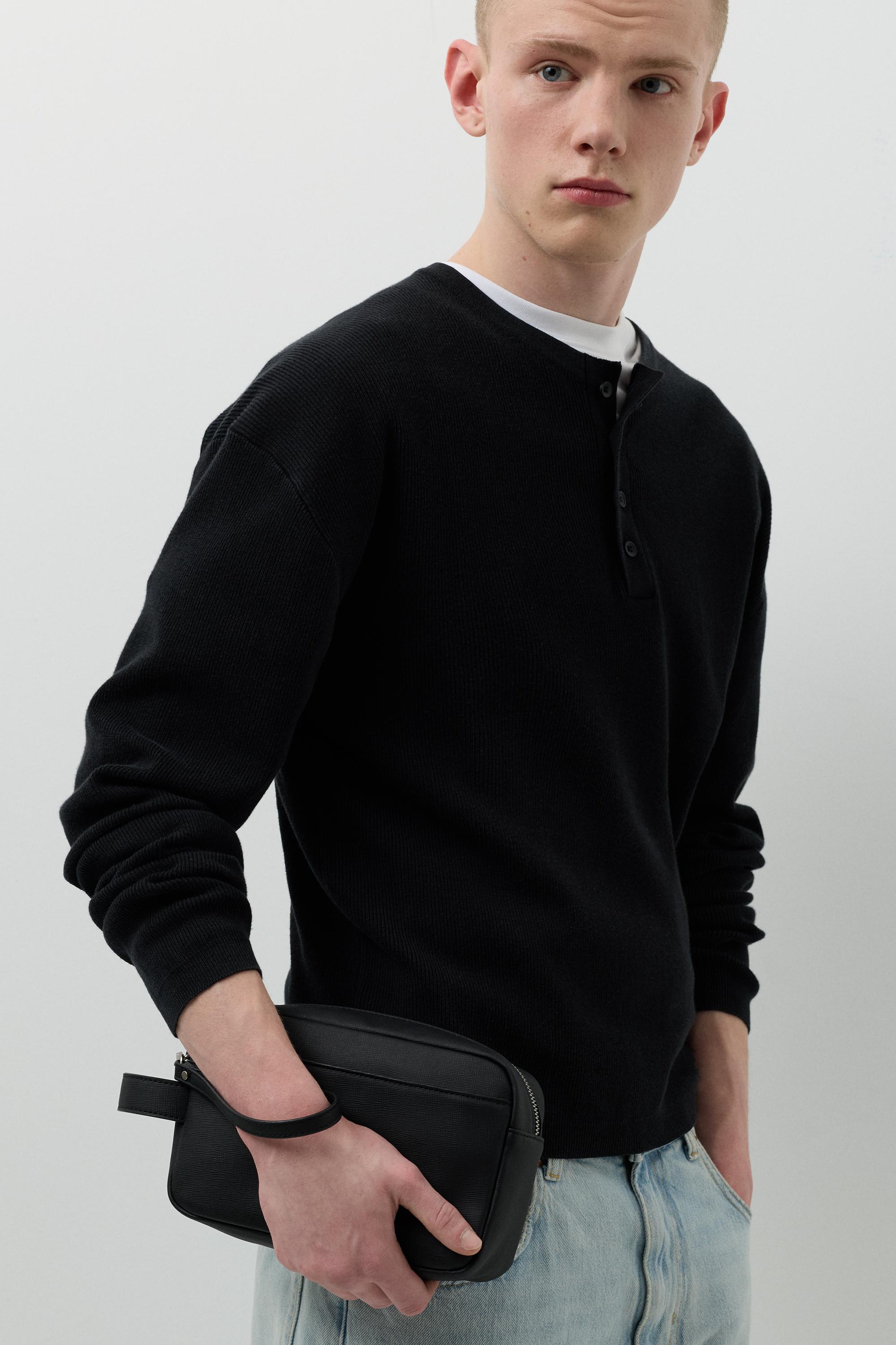 Wash bag with handle — Black