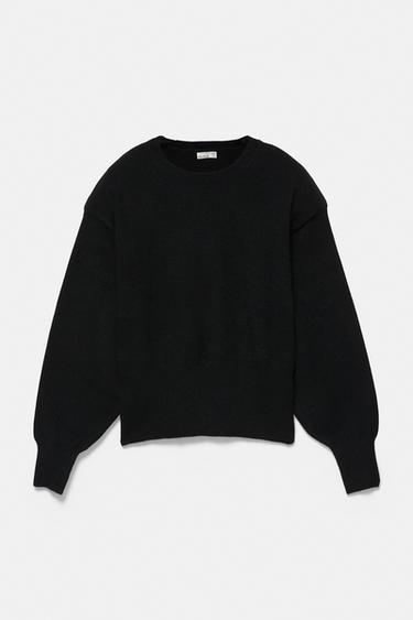 Jumper with padded shoulders — Black 4