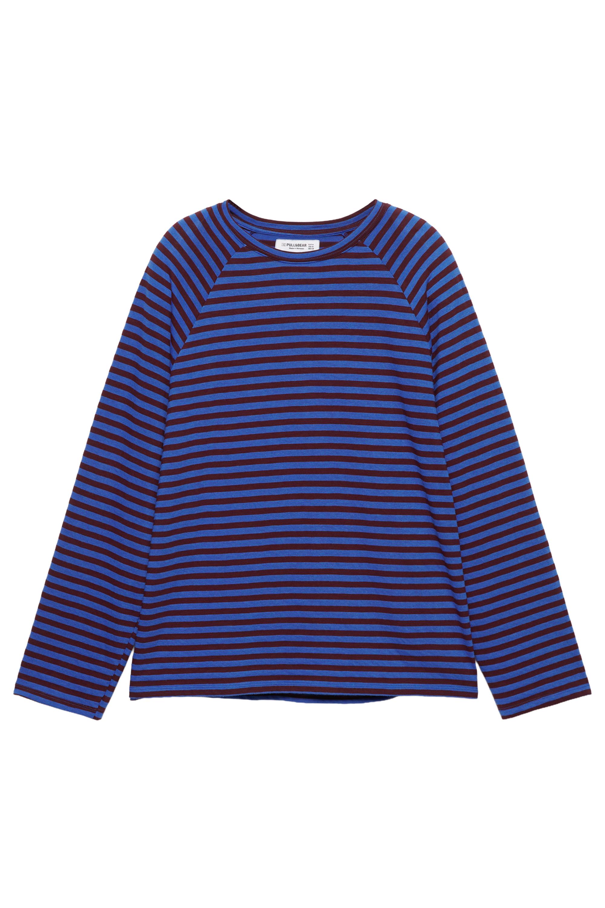 Uzun kollu çizgili tişört - Görsel 31