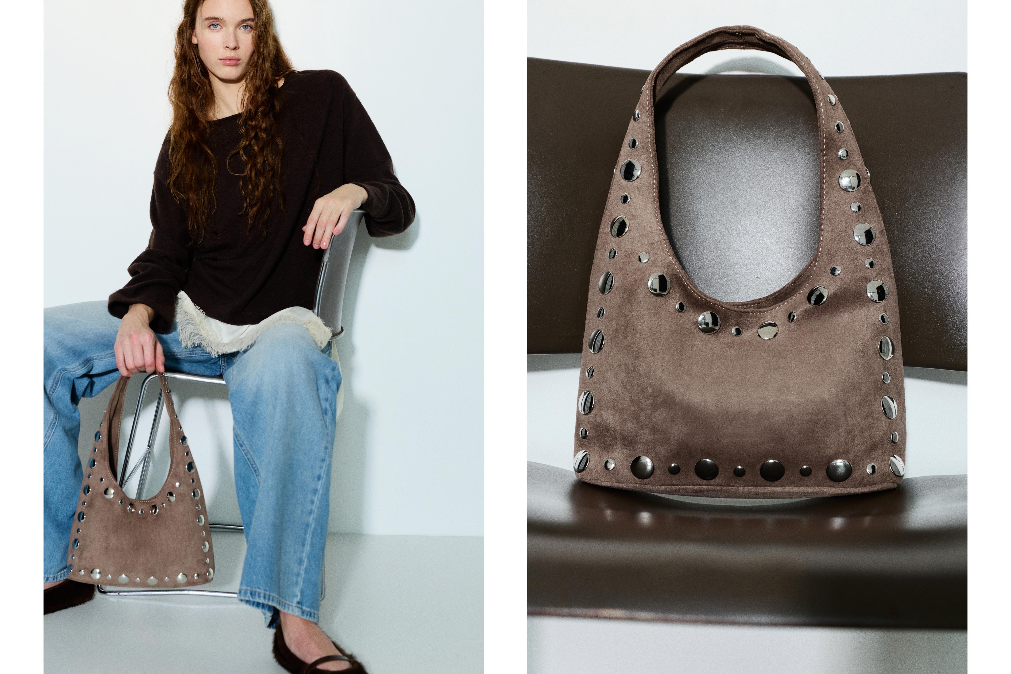 Zımba detaylı omuz çantası - Görsel 39