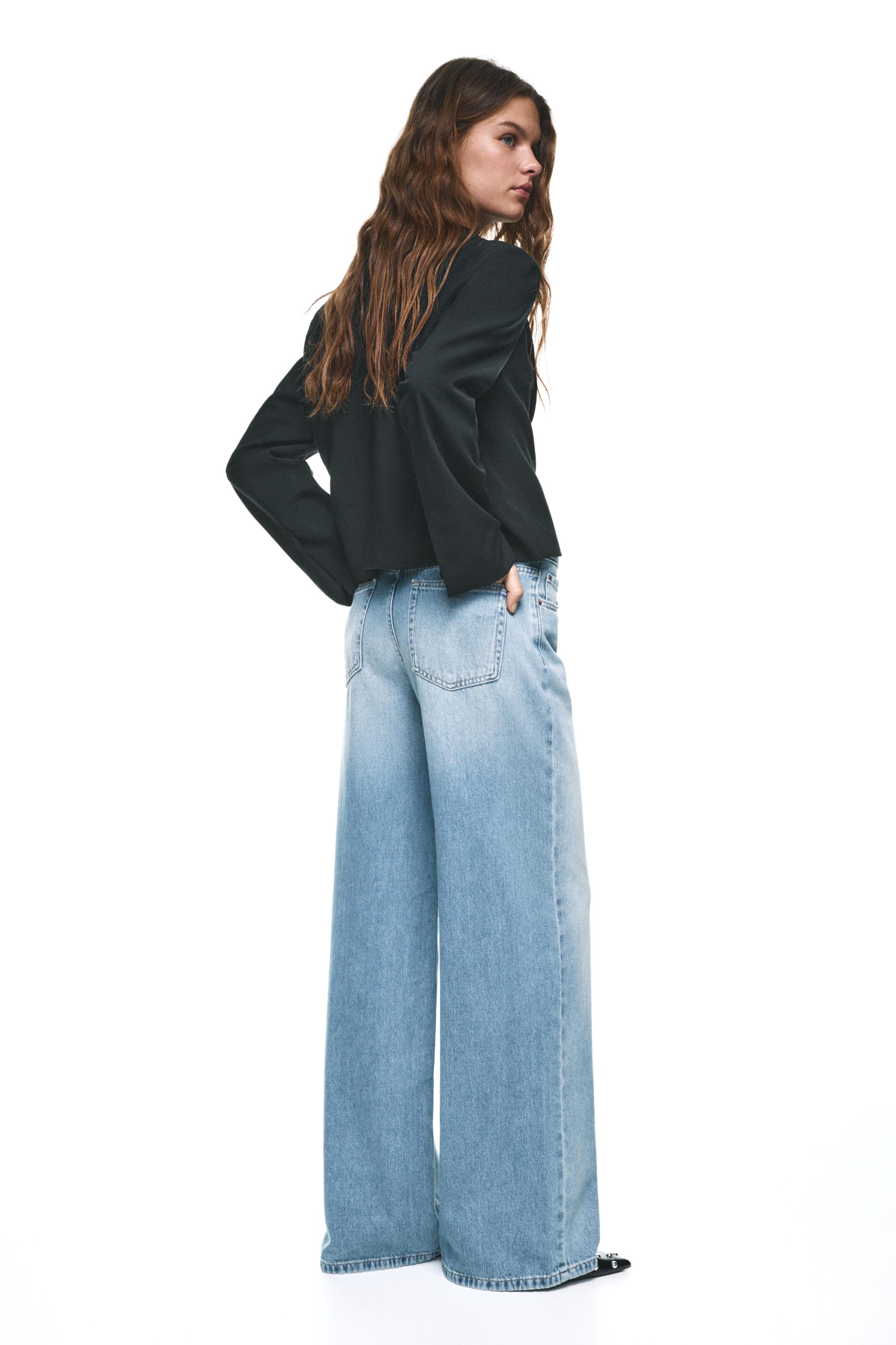 Oversize baggy jeans — Medium blue