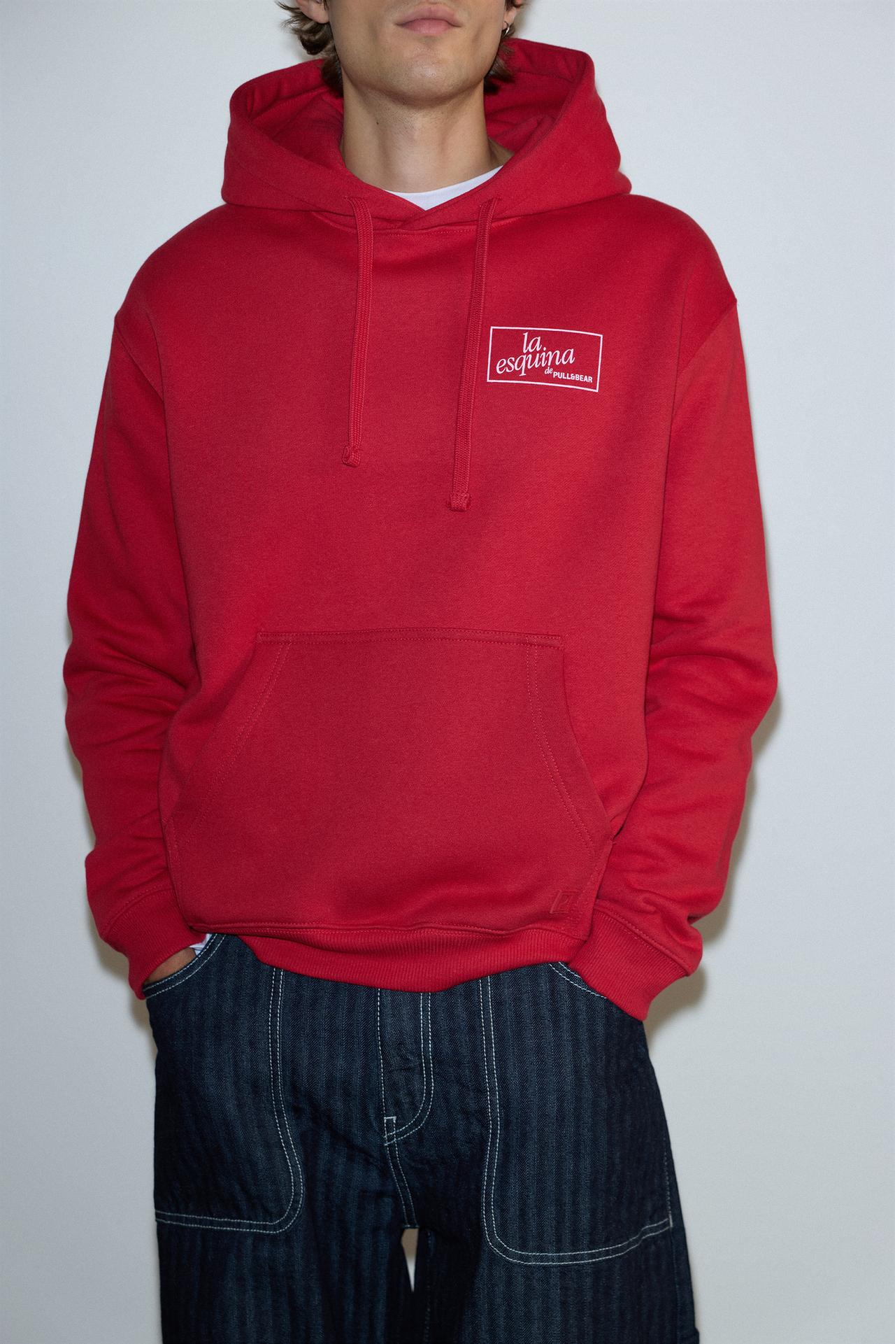 A Coruña graphic hoodie — Red