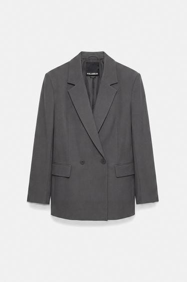 Double-breasted blazer — Medium grey 5