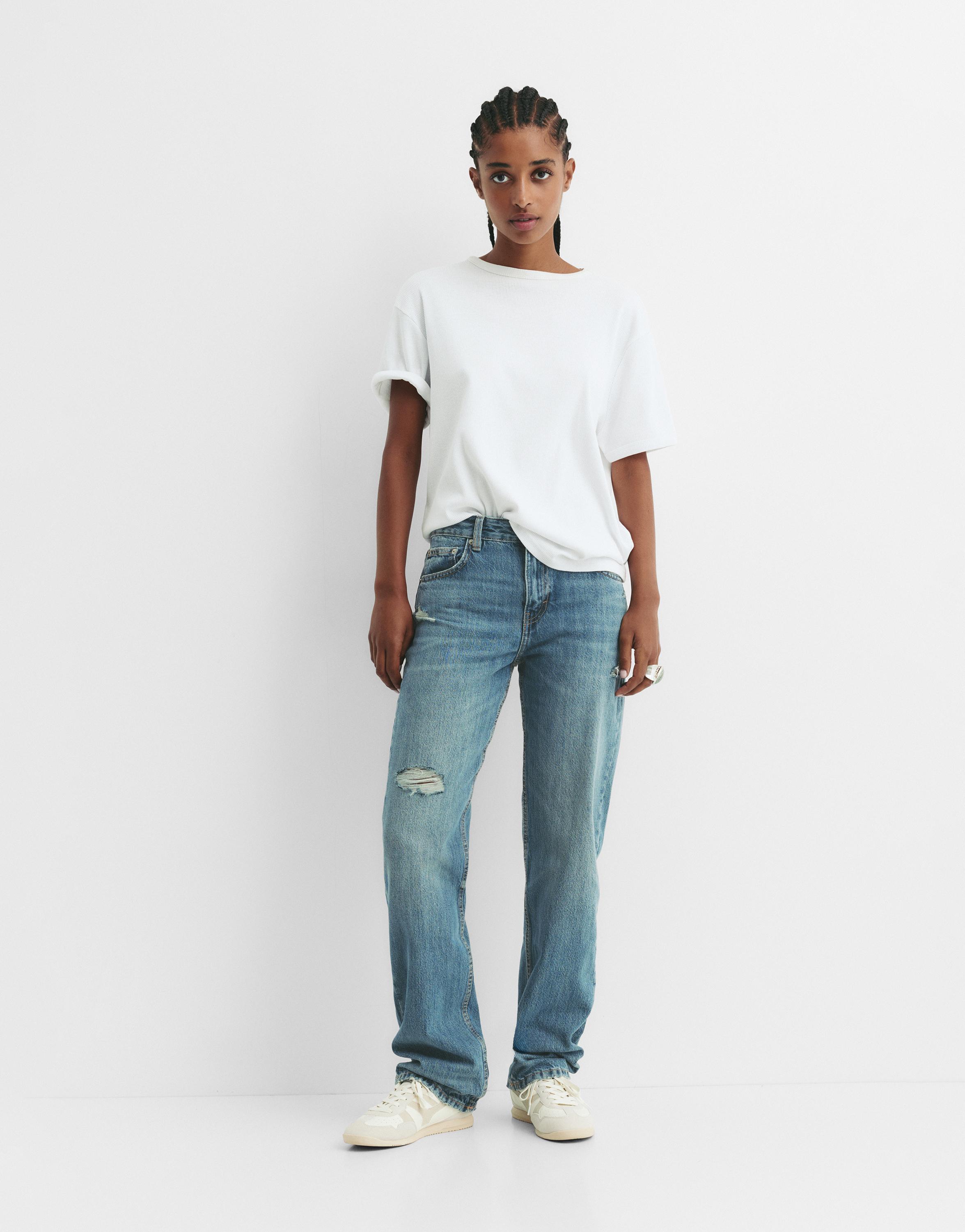 Orta bel straight fit jean - Görsel 110