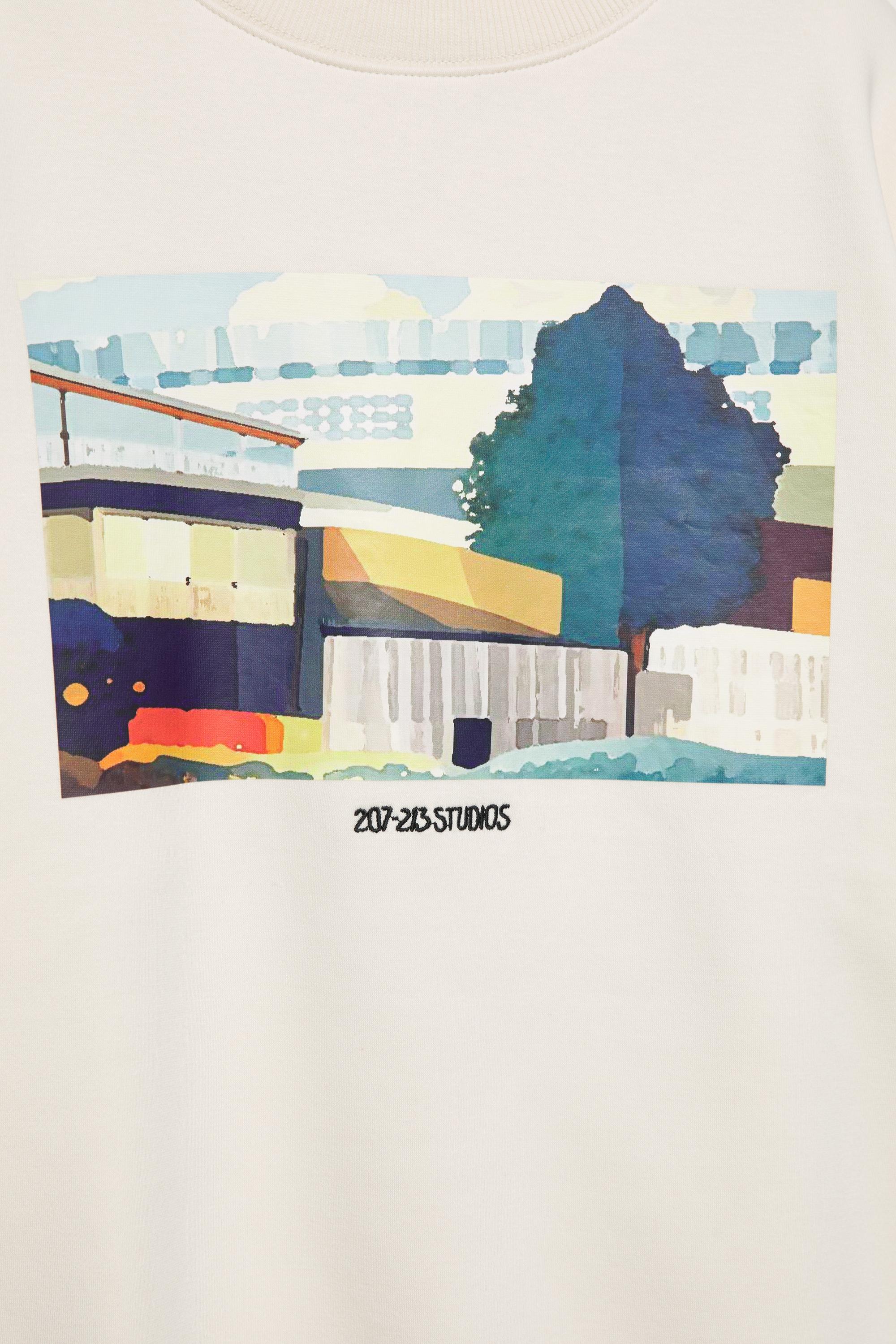 Sweatshirt with embroidered graphic slogan — Off white