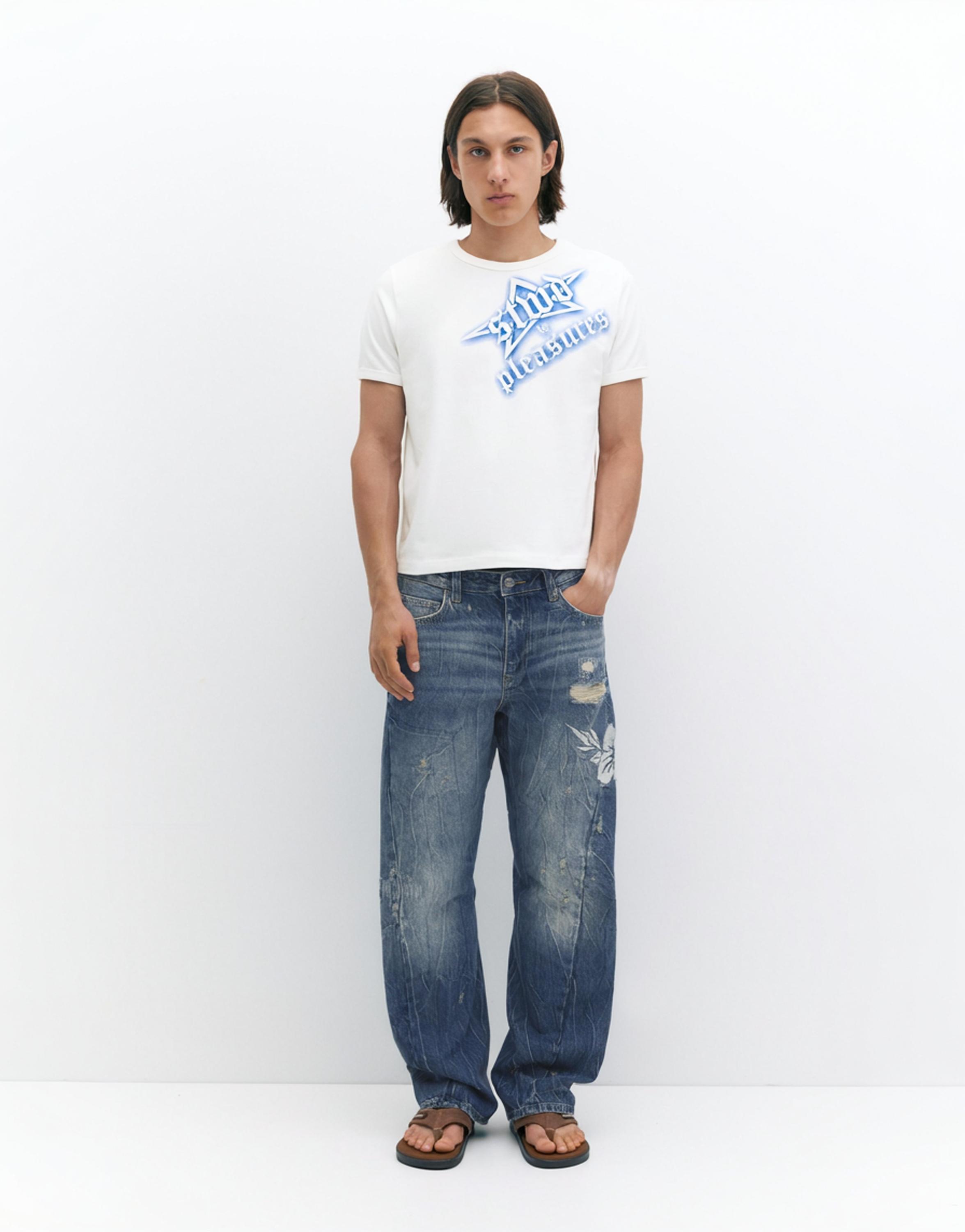Pleasures x STWD jeans — Medium blue