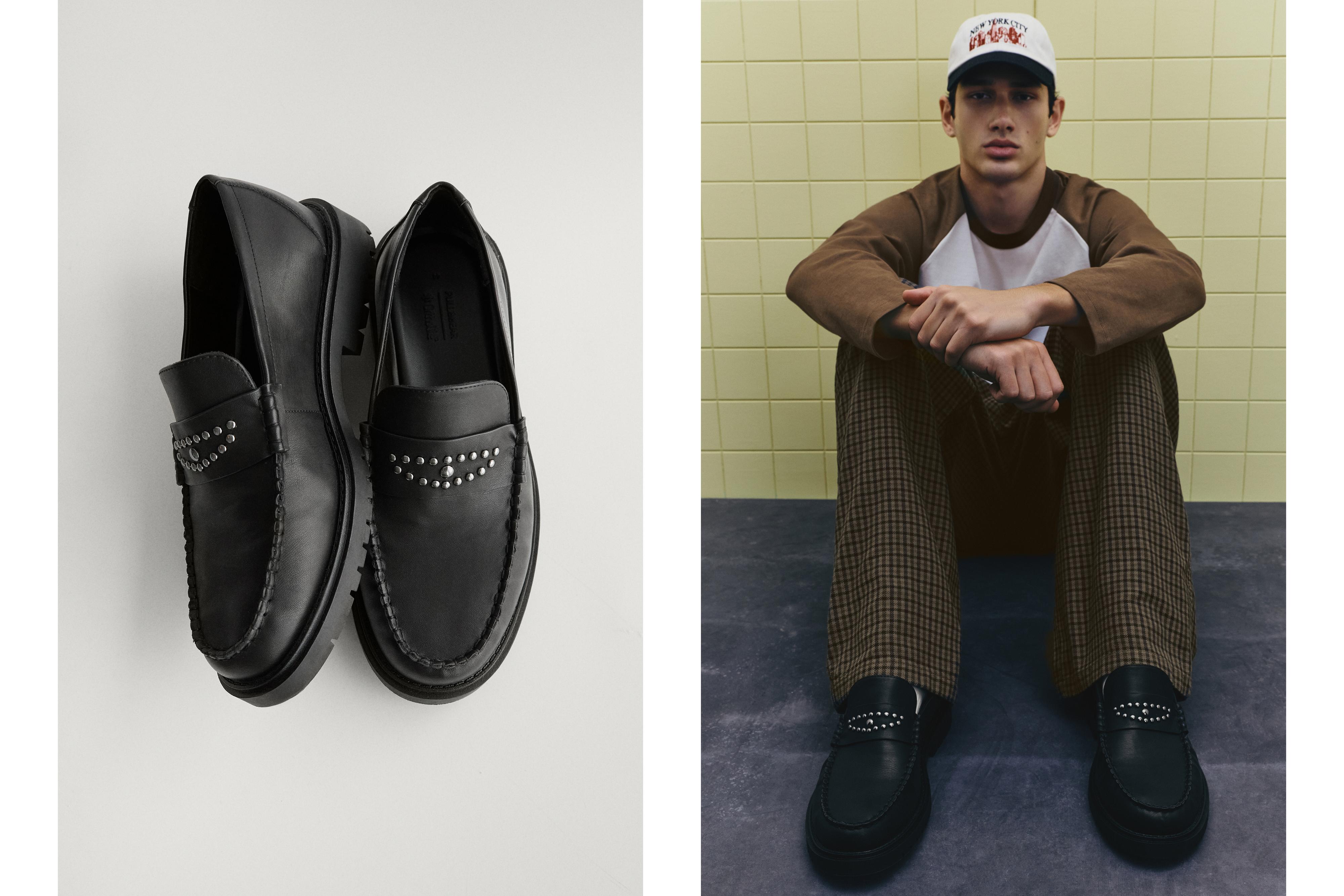 Studded loafers — Black