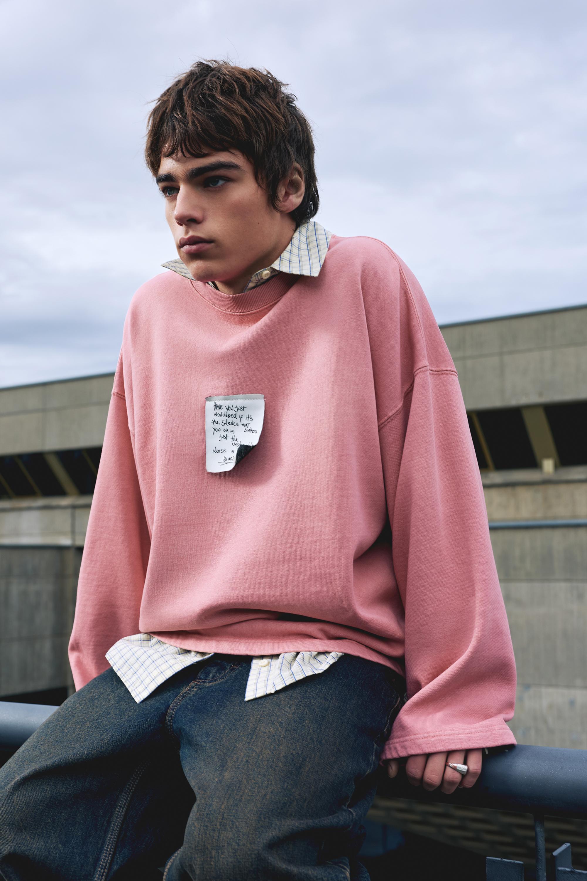 Pink label sweatshirt — Pink