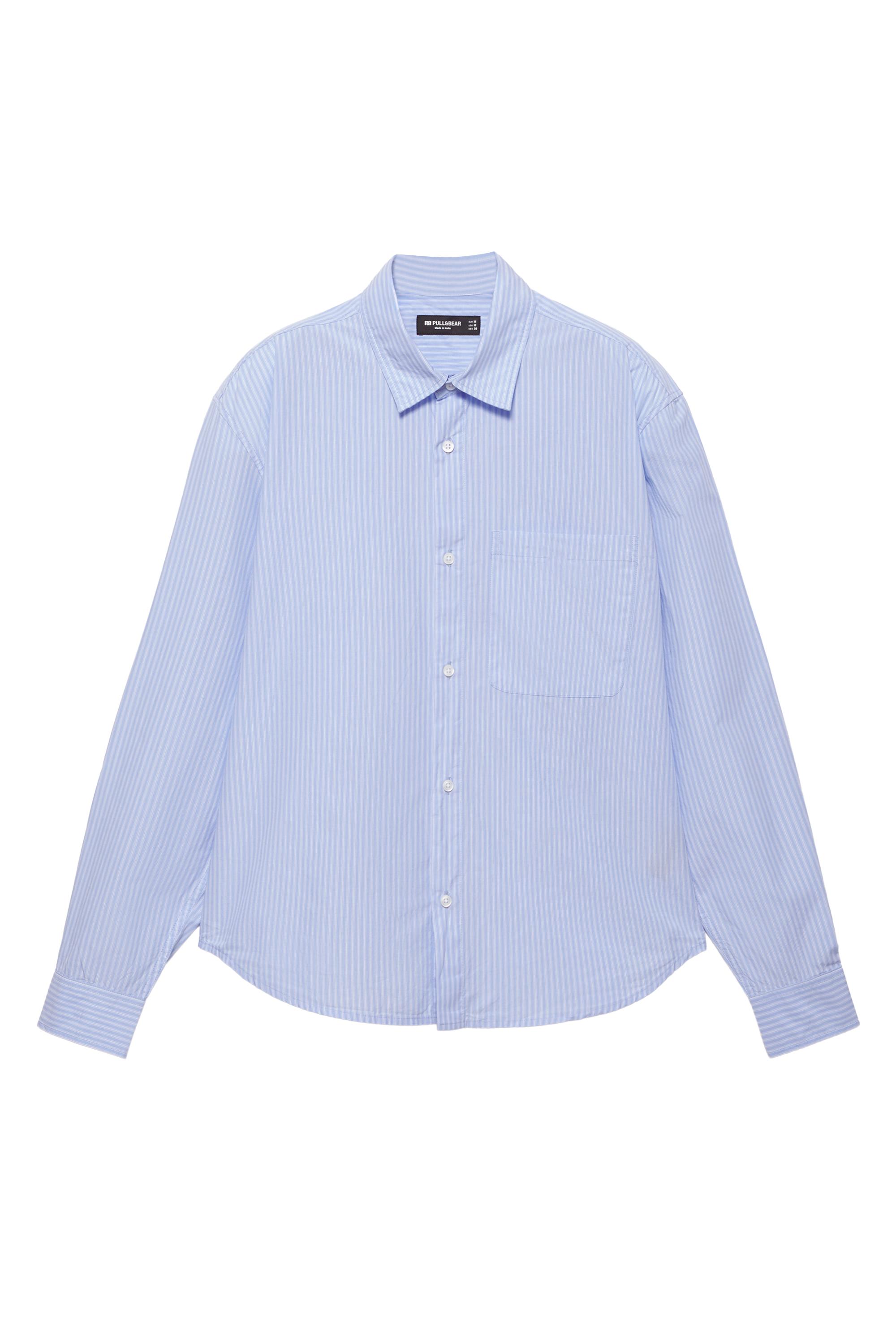 Çizgili uzun kollu gömlek - Görsel 3