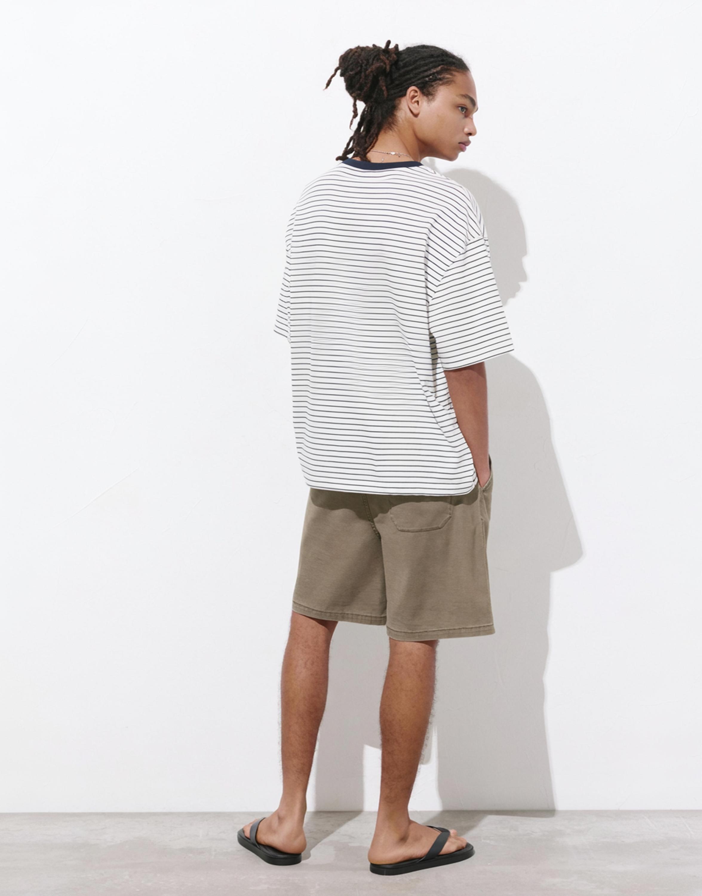 Bermuda sweat shorts — Khaki