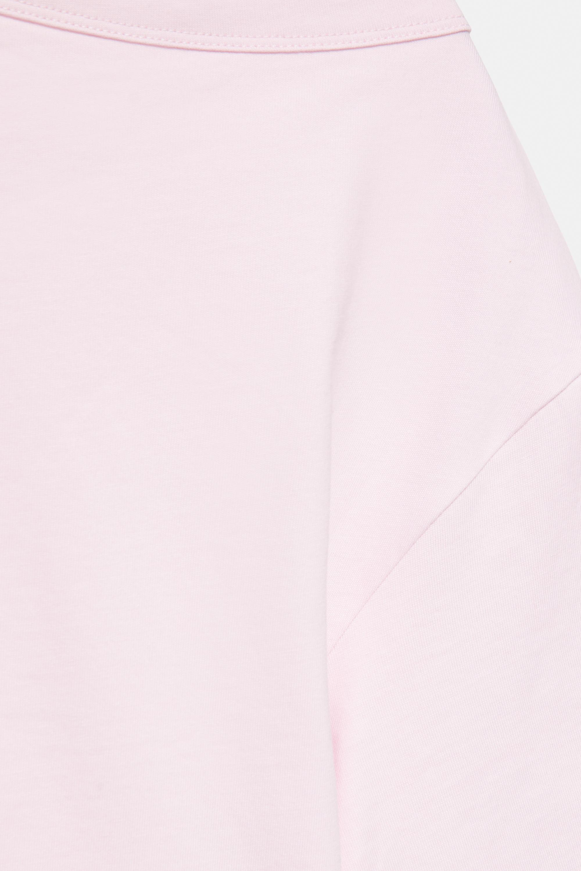 Asymmetric short sleeve T-shirt — Pink